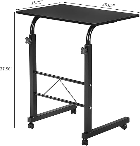 Miniatura 3 de Karl home Mesa portátil de altura ajustable, bandeja de TV, estación de trabajo para computadora, mesa de sofá cama para oficina en casa, escritorio