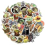 Aufkleber Baby Yoda - Miotlsy 150 Stück Aufkleber Star Wars Cool Trendy Vinyl Wasserdicht Aufkleber, für Kinder Skateboard Graffiti Laptop Auto Fahrrad Computer Gepäck Stoßstange iPhone Gitarre