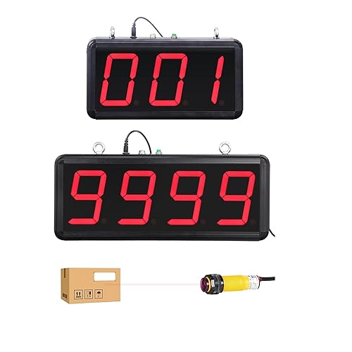 Ymjoinmx 2 de contador digital LED contador digital con sensor infrarrojo