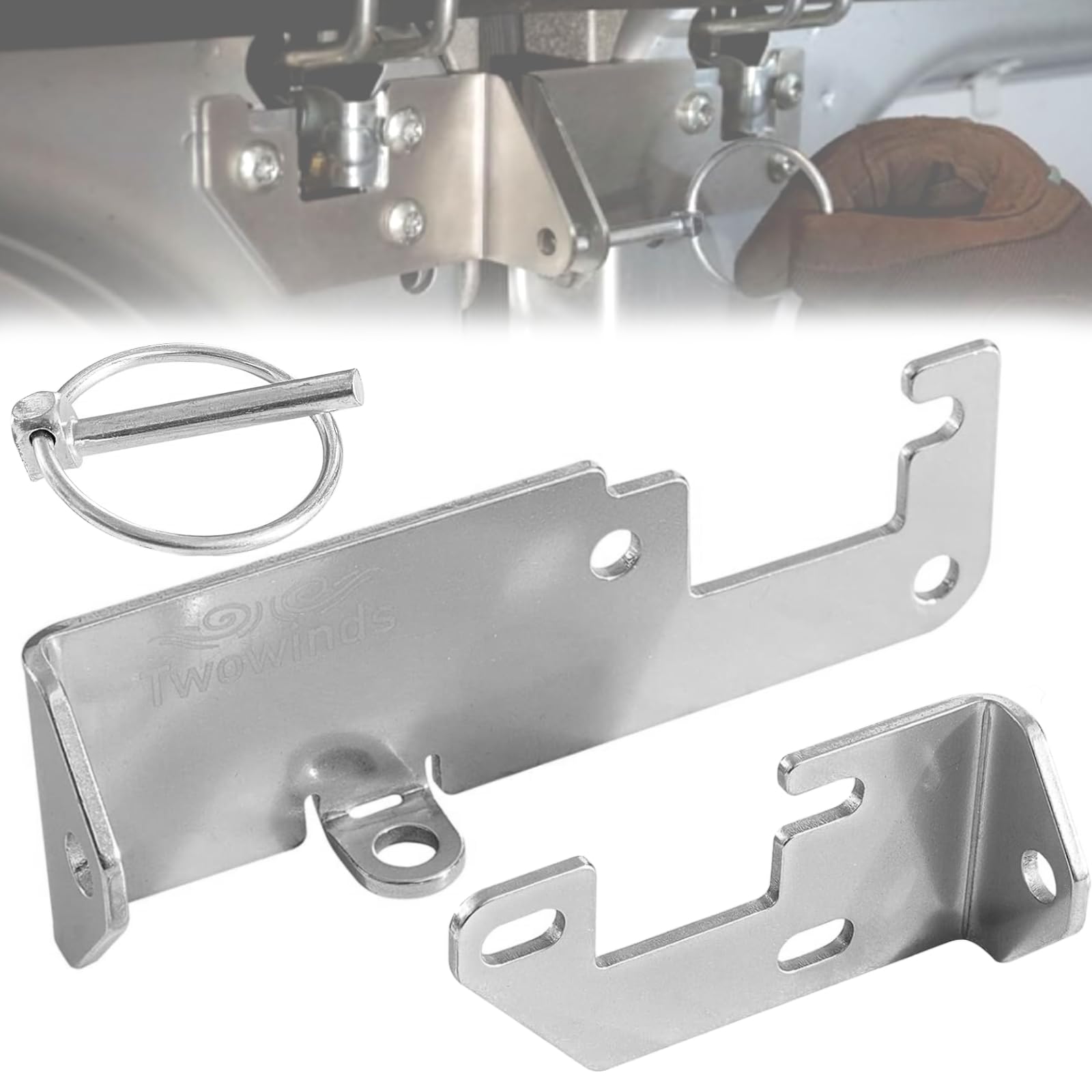 Twowinds - Serratura Blocco Anti-Effrazione Compatibile con Fiat Ducato, Citroën Jumper, Peugeot Boxer (dal 2006) - Tetto H1 H2 - Portellone Posteriore - Protezione Antifurto - Blocca Porta Sicura