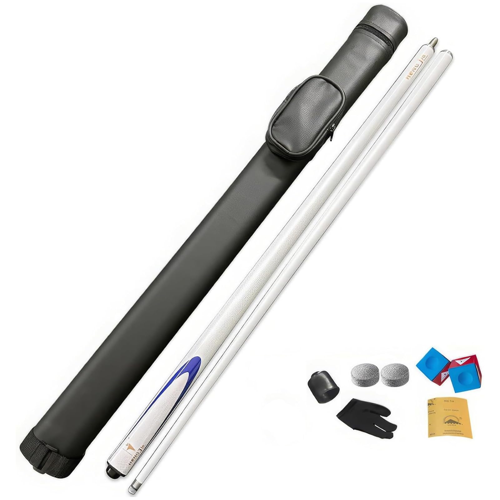HTDRE Premium snooker cues,carbon fibre pool cue,Jointed Carbon Fibre Billiard Cue Pool Cue Stick for Billiards Fans pink,Premium Pool Cue Snooker Cues with Hard Bag & Chalk