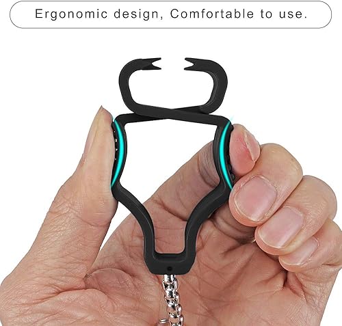 Miniatura 2 de SELEWARE 5 clips de guantes para el trabajo, soporte de metal antideslizante para cinturón de construcción, guardia, trabajador de trabajo, lentes,