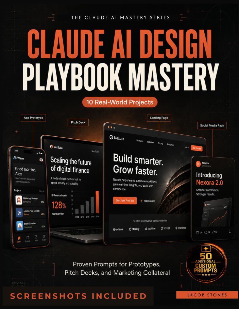 CLAUDE AI DESIGN PLAYBOOK MASTERY: 10 Real-World Projects with Proven Prompts for Prototypes, Pitch Decks, and Marketing Collateral (THE CLAUDE AI MASTERY)