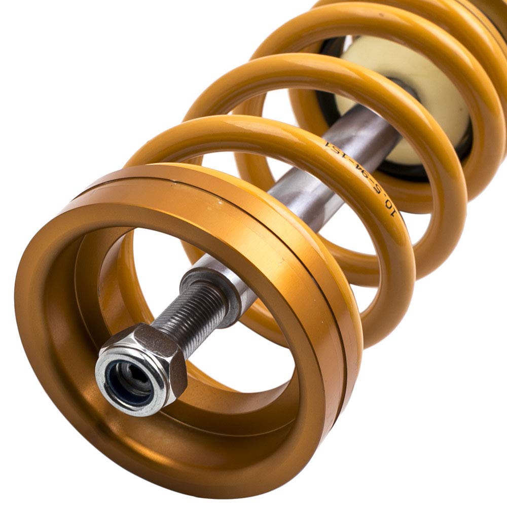 maXpeedingrods 4 Sospensioni Regolabile Ammortizzatori Coilover Accessori Auto Assettato per Fiat Grande Punto 1.2, 1.4, 16V 1.3D, 1.4T-, 1.9D 05-2012 (199), Oro