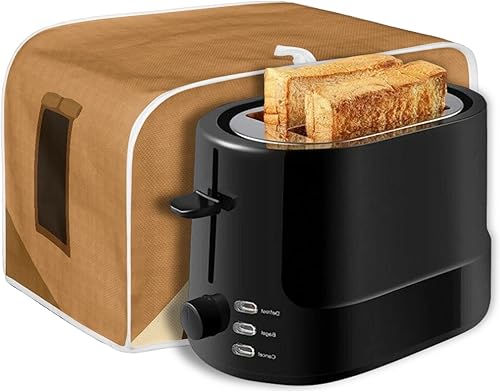 Vista 6 de Dreaweet Funda para tostadora de dibujos animados Kawaii Toast, de poliéster, se adapta a la mayoría de tostadoras de ranura larga de 4 rebanadas