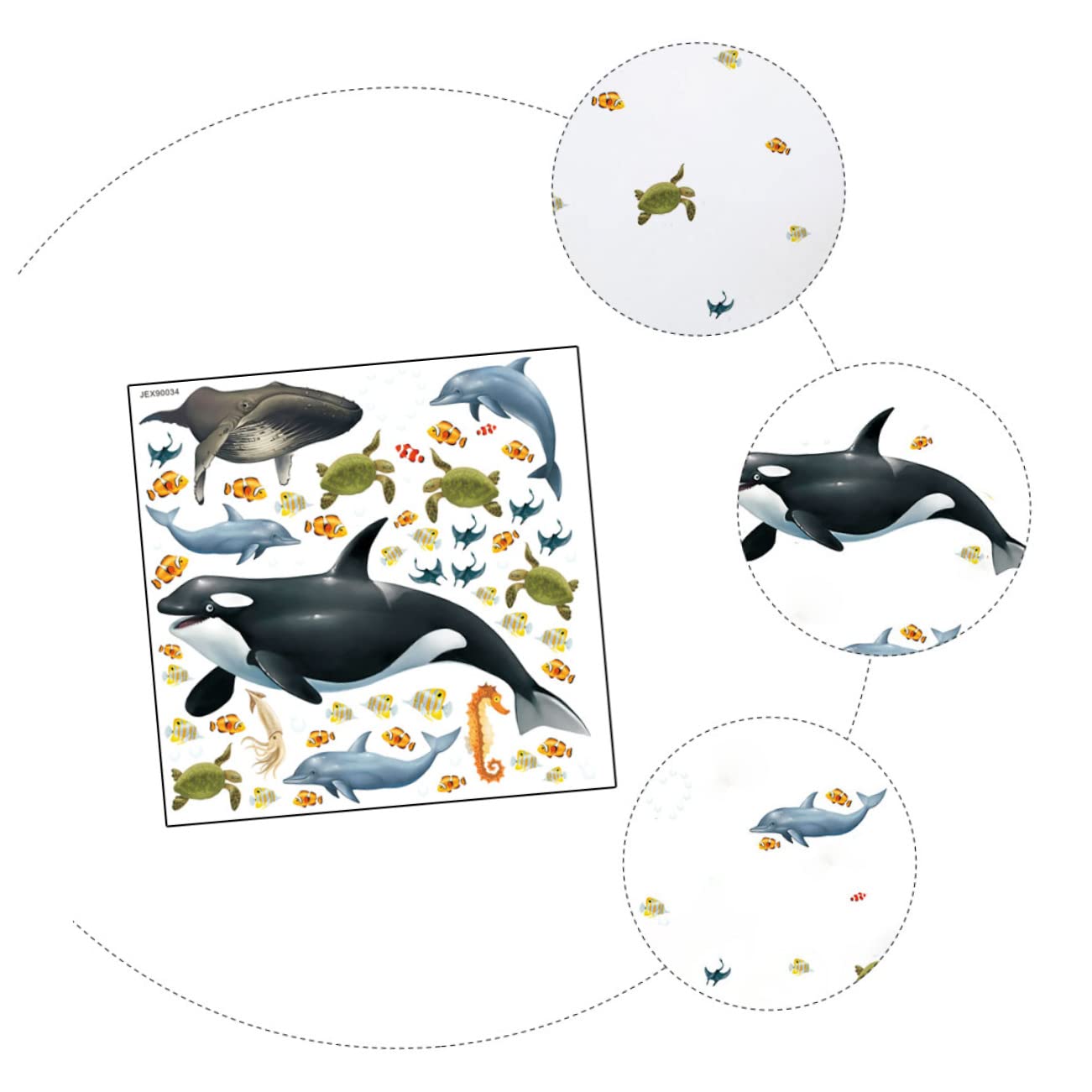 3 Piezas Pegatinas de Animales Decoración Infantil Adhesivos Habitación Dormitorios y Salas