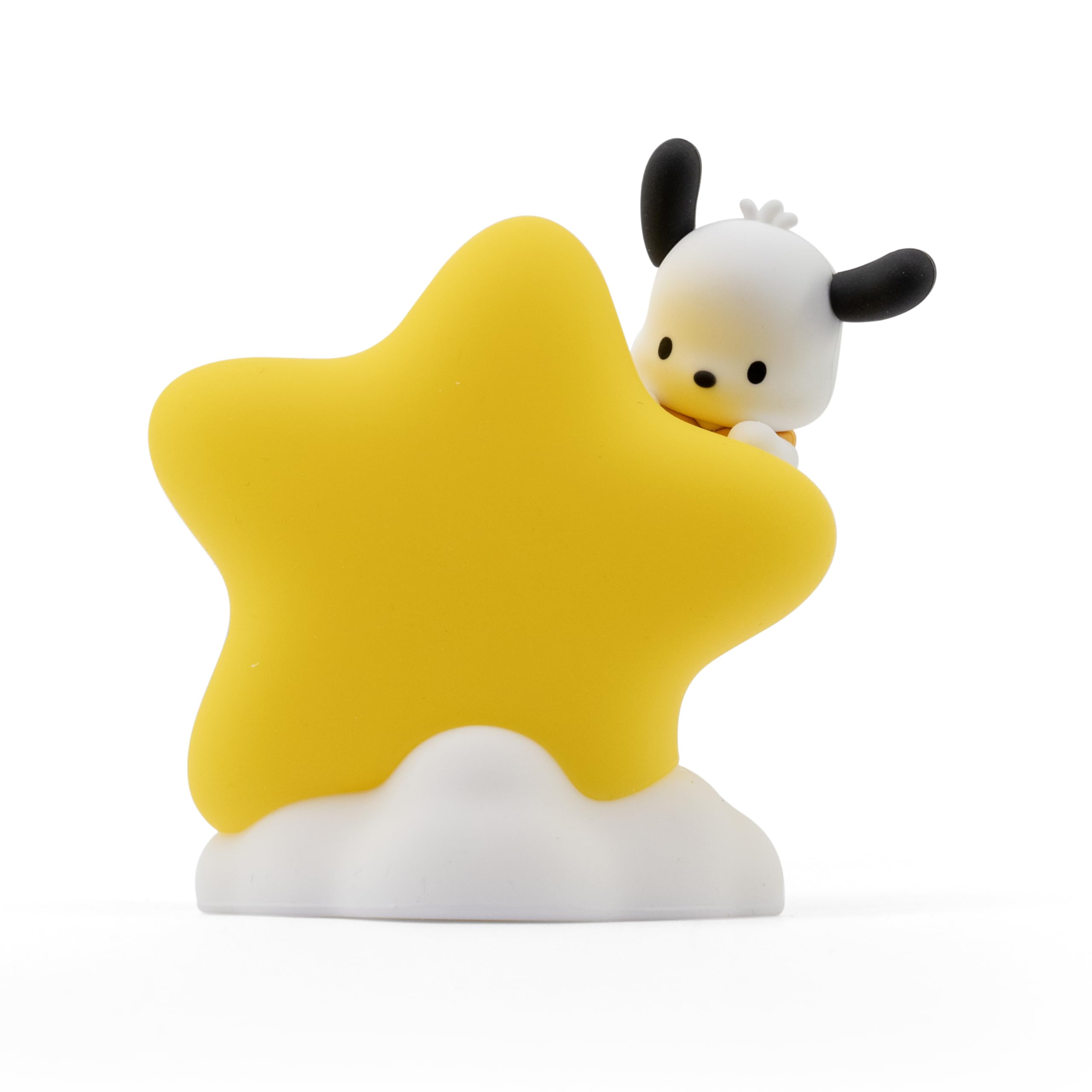 YuMe BANDAI Hello Kitty & Friends Star Light - Pochacco Touch Night Lamp for Kids Age 3+, Pochacoo, 9 cm