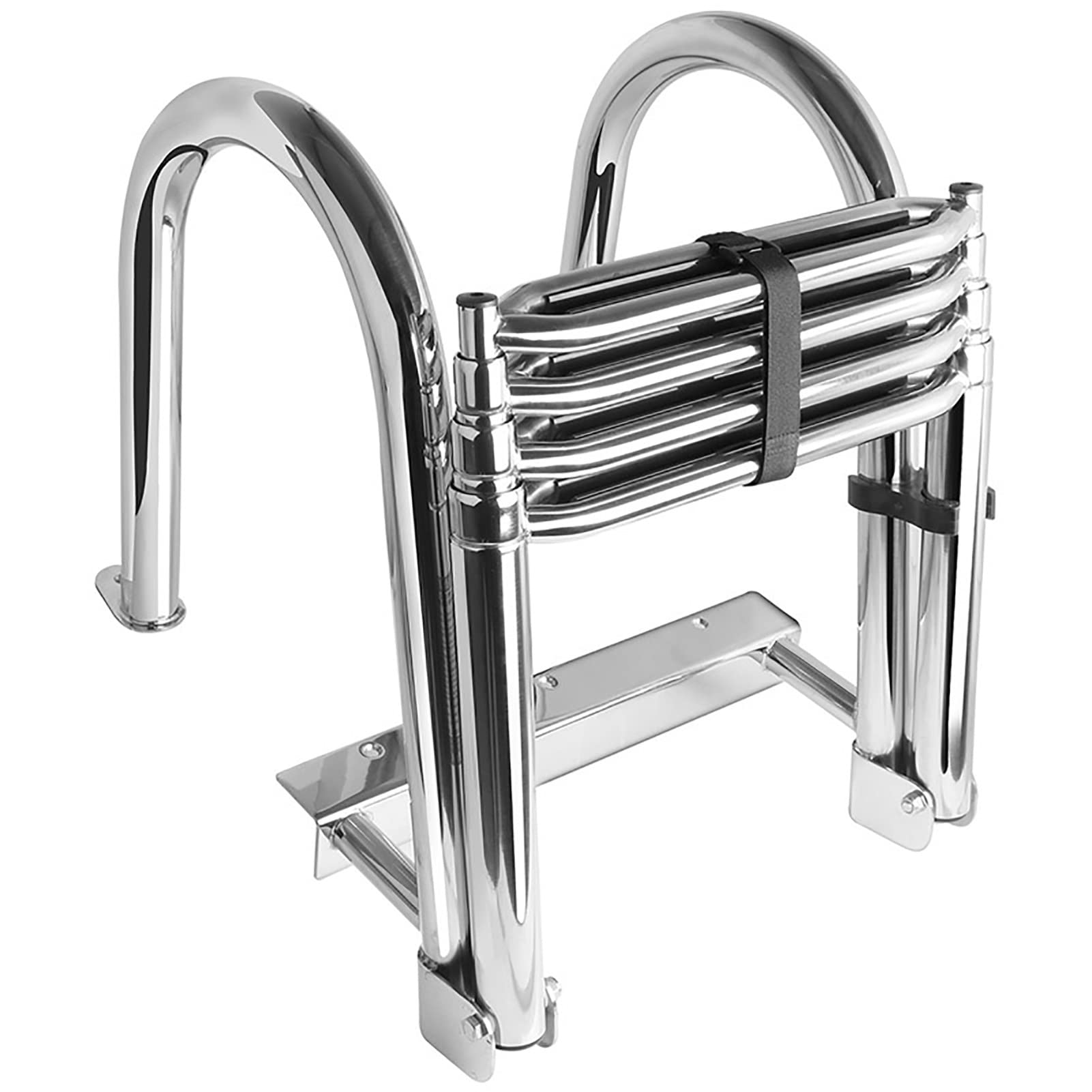 Buy Stainless Steel 4Step Telescopic Ladder Bathing Ladder Boat Ladder