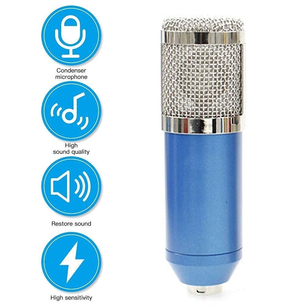 Kit Carte Son Live Multifonction + Microphone Kit de Microphone à condensateur d'enregistrement de Transmission à Suspension Microphones vocaux