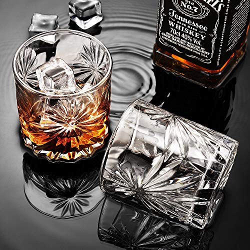 Whiskey Glass, Zpose Whiskey Glasses, Whiskey Glasses for Men, Scotch Glasses, Crystal Whiskey Glasses, Old Fashioned Glass, Scotch Glasses Personalized, Bourbon Glasses, Rocks Glasses Set 2, 9oz