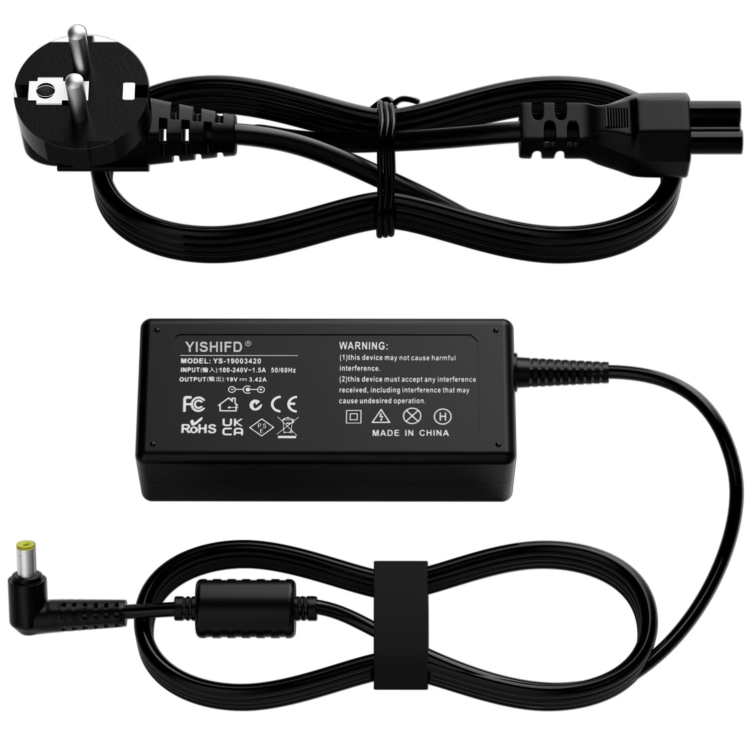 für JBL Netzteil 65W Ladekabel für JBL Xtreme 1, JBL Xtreme 2, JBL Boombox 1 2, JBL Xtreme 2 Special Edition,FUGOO XL Bluetooth Lautsprecher Box Ladegerät Adapter Charger 19V 3,42A 5,5 * 2,5mm
