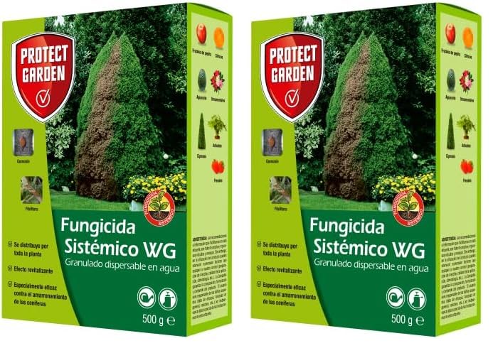 PROTECT GARDEN Fungicida sistémico Aliette WG, ideal para cesped, coníferas y cítricos (Paquete de 2)