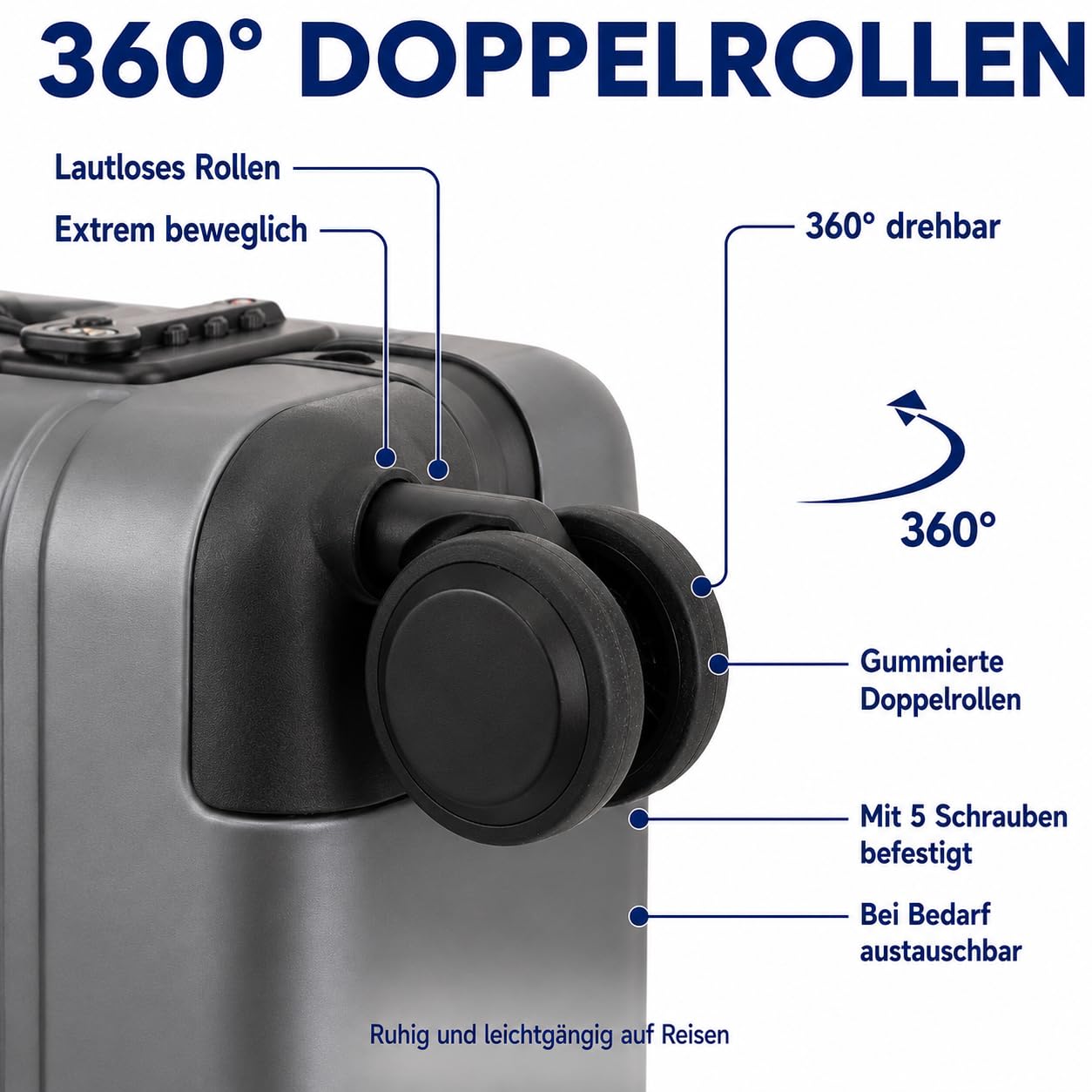 Travelhouse Oslo T6005 walizka podróżna z aluminium w różnych rozmiarach i kolorach, kolor grafitowo-szary, zestaw do ręcznej walizki i walizki średniej, zestaw waliz