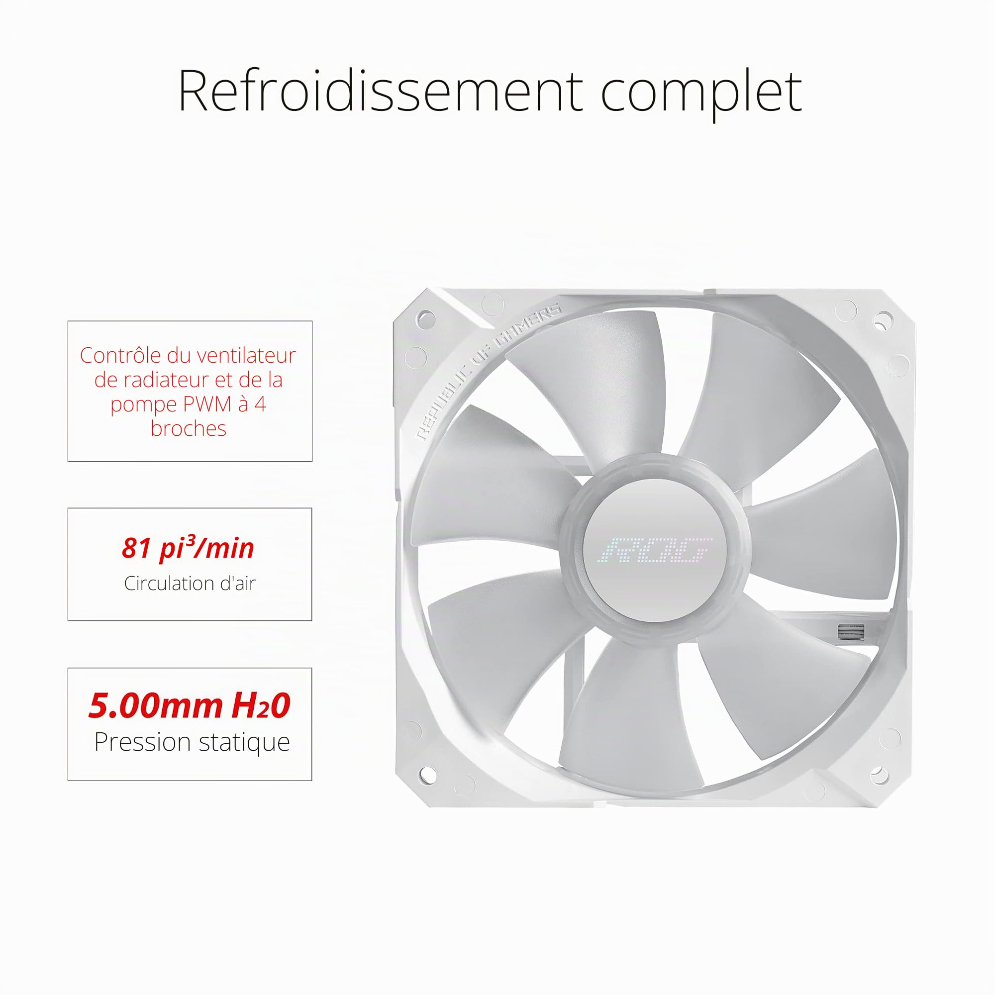 ASUS ROG Strix LC 240 ARGB - Refroidisseur CPU tout-en-un avec Aura Sync, prend en charge Intel LGA 1700/1200/1150/1151/1152/1155/1156/2011/2011-3/2066 et AMD AM4/TR4, deux ventilateurs RVB