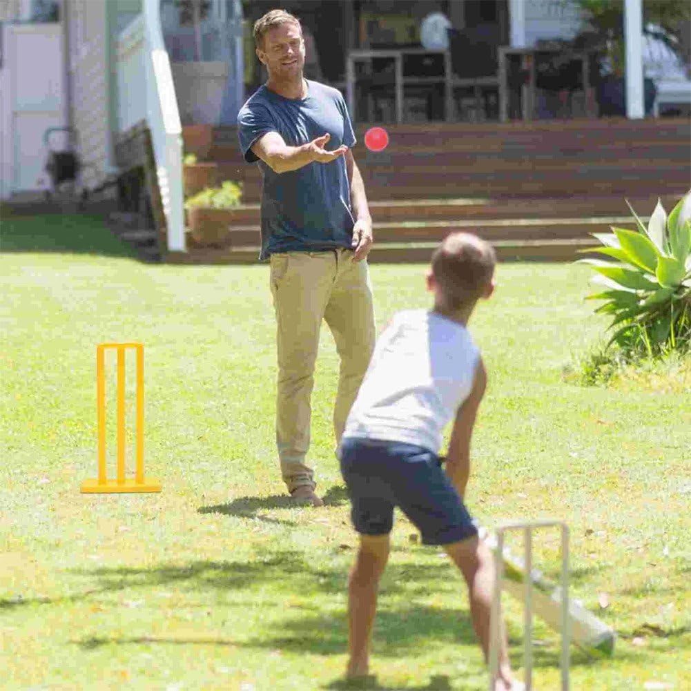 Dianzan Jouets De Cricket en Plastique, Ensemble De Battes De Cricket, Ensemble De Golf pour Enfants, Jouets De Sport pour Tout-Petits, Ensemble De Golf Éducatif Précoce pour Enfants