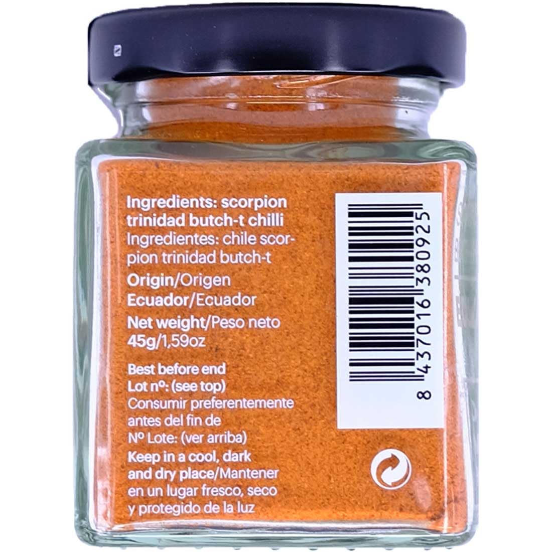 DAMUNE Habanero Scorpion Trinidad Butch T Polvere - 45g