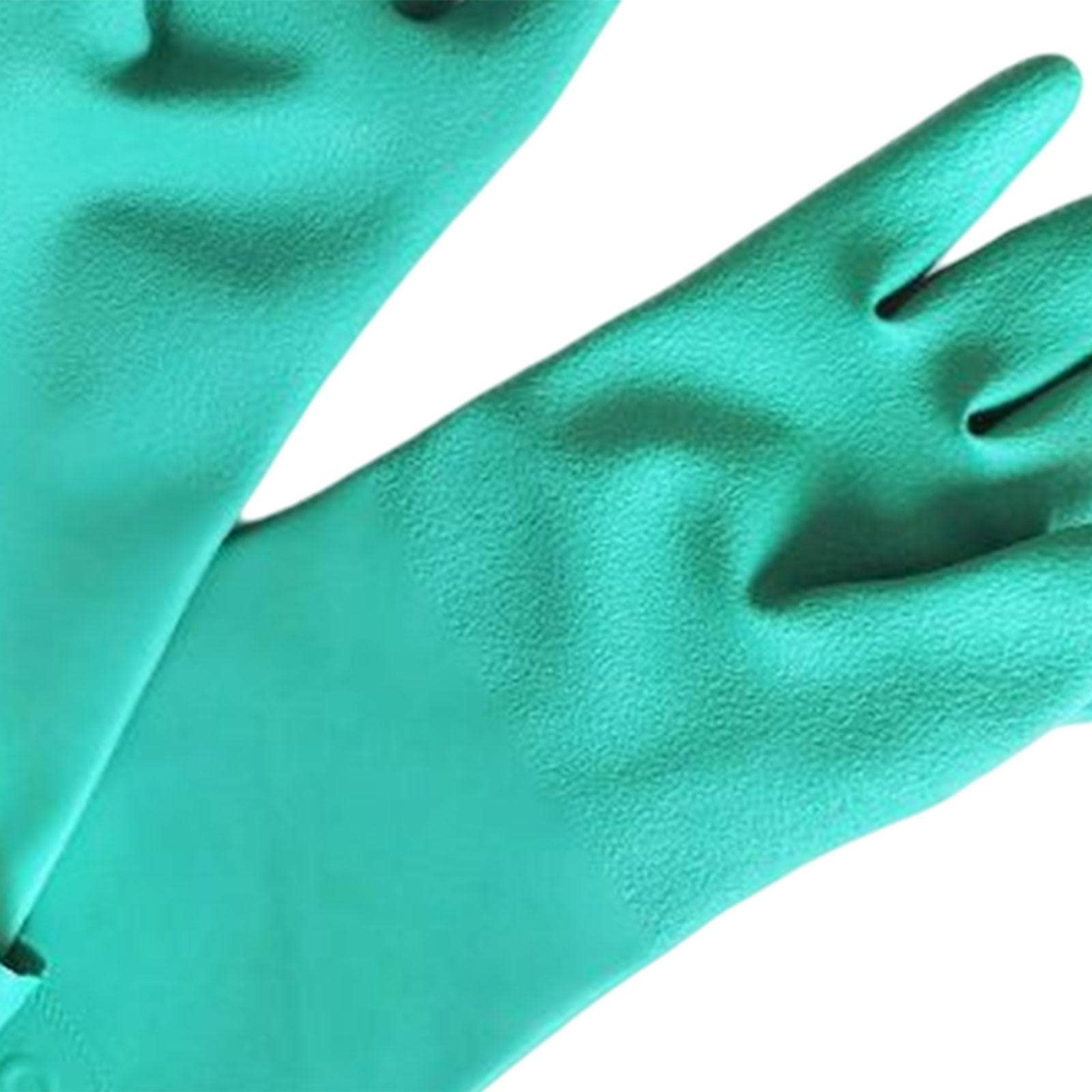 Amagogo Reinigungshandschuhe Nitrilhandschuhe Gummihandschuhe Haushaltshandschuhe Einweghandschuhe mit Robuster Beschichtung Und Strapazierfähiger Passform, 45 cm lang
