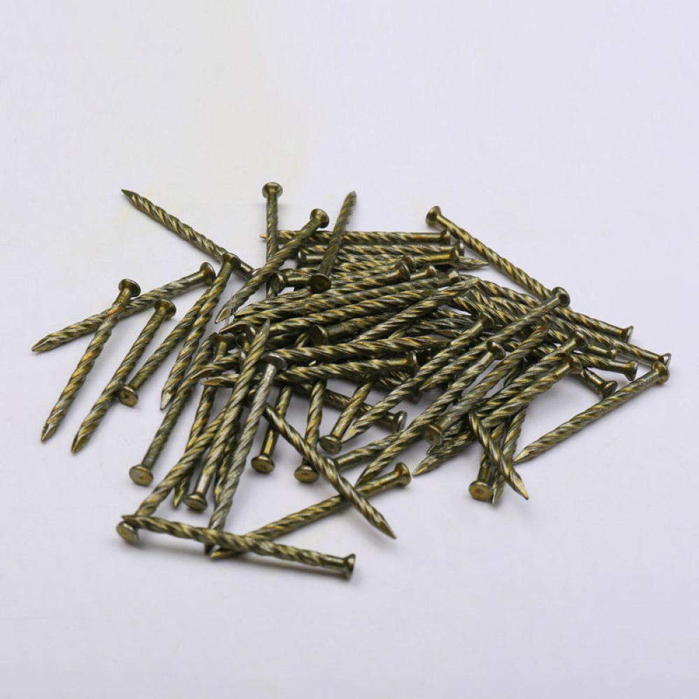 Clavos de Cemento Clavos de ferretería 50 Clavos for Piso, Clavos de Acero sin Costura, Clavos de Acero, Clavos torcidos for Piso(70mm)
