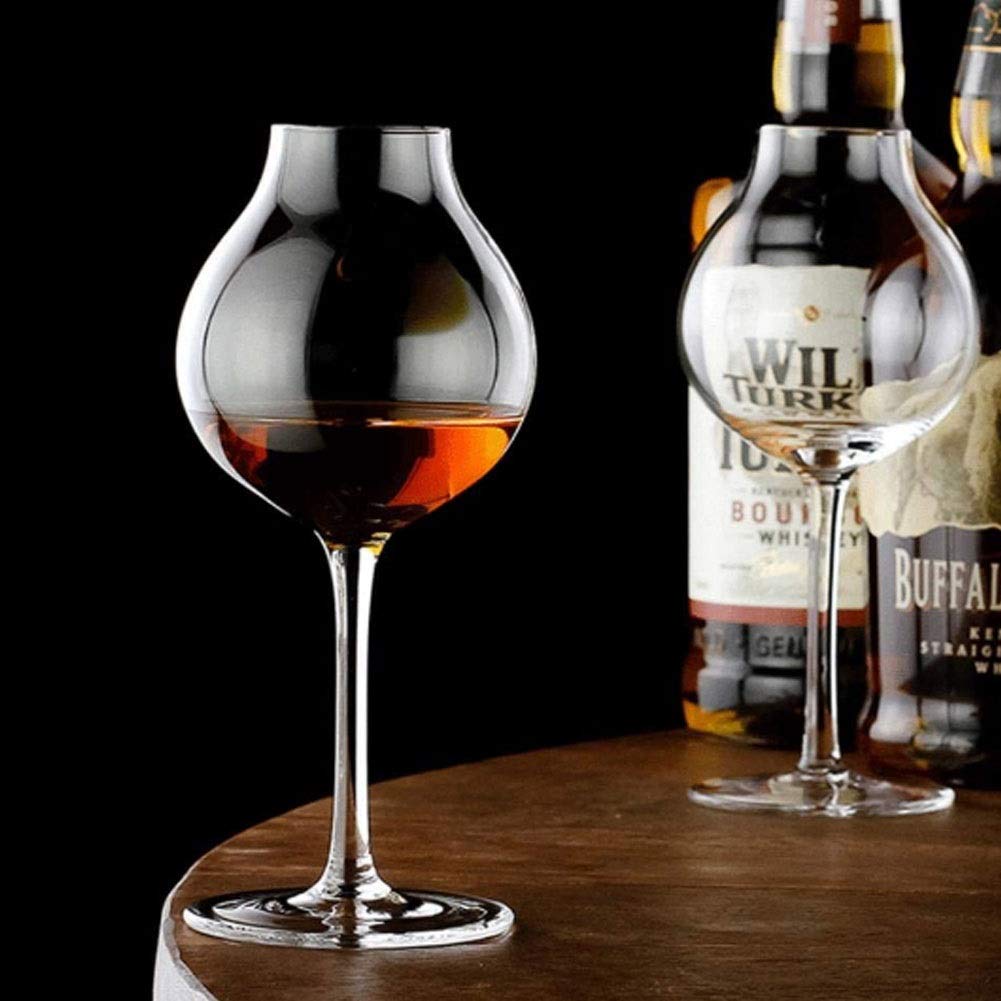 Decanter Bicchieri Whisky Calice in Cristallo di Whisky, Bicchiere da Barista X2