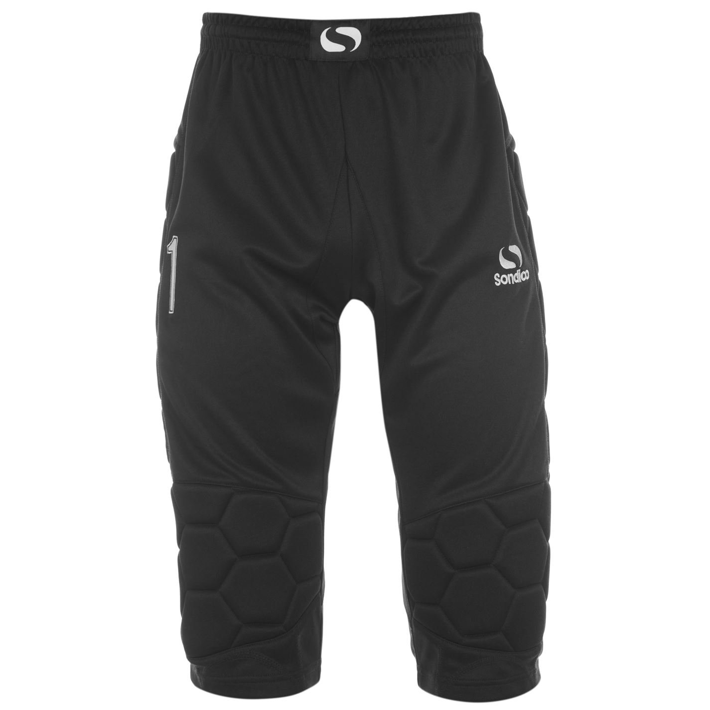 Sondico Men's Goalkeeper Three Quarter Trousers Black Extra Large