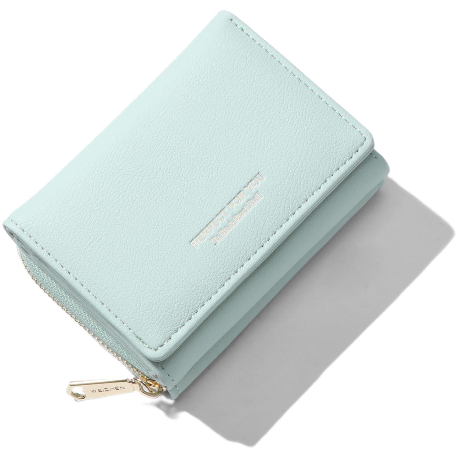 [Smomo] 三つ折り財布 レディース ミニ財布 コンパクト財布 小銭入れ ボタン型 カードケース PU 大容量 軽量 コンパクト 可愛い 通勤 通学