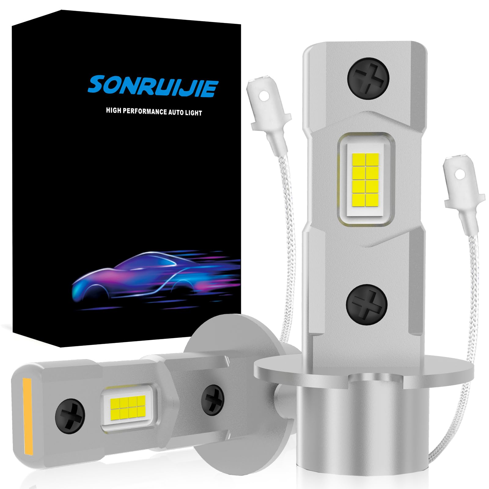 Katur H7 Led-koplampen, 100w 30000lm 6000k Xenon Wit H7 Koplamp