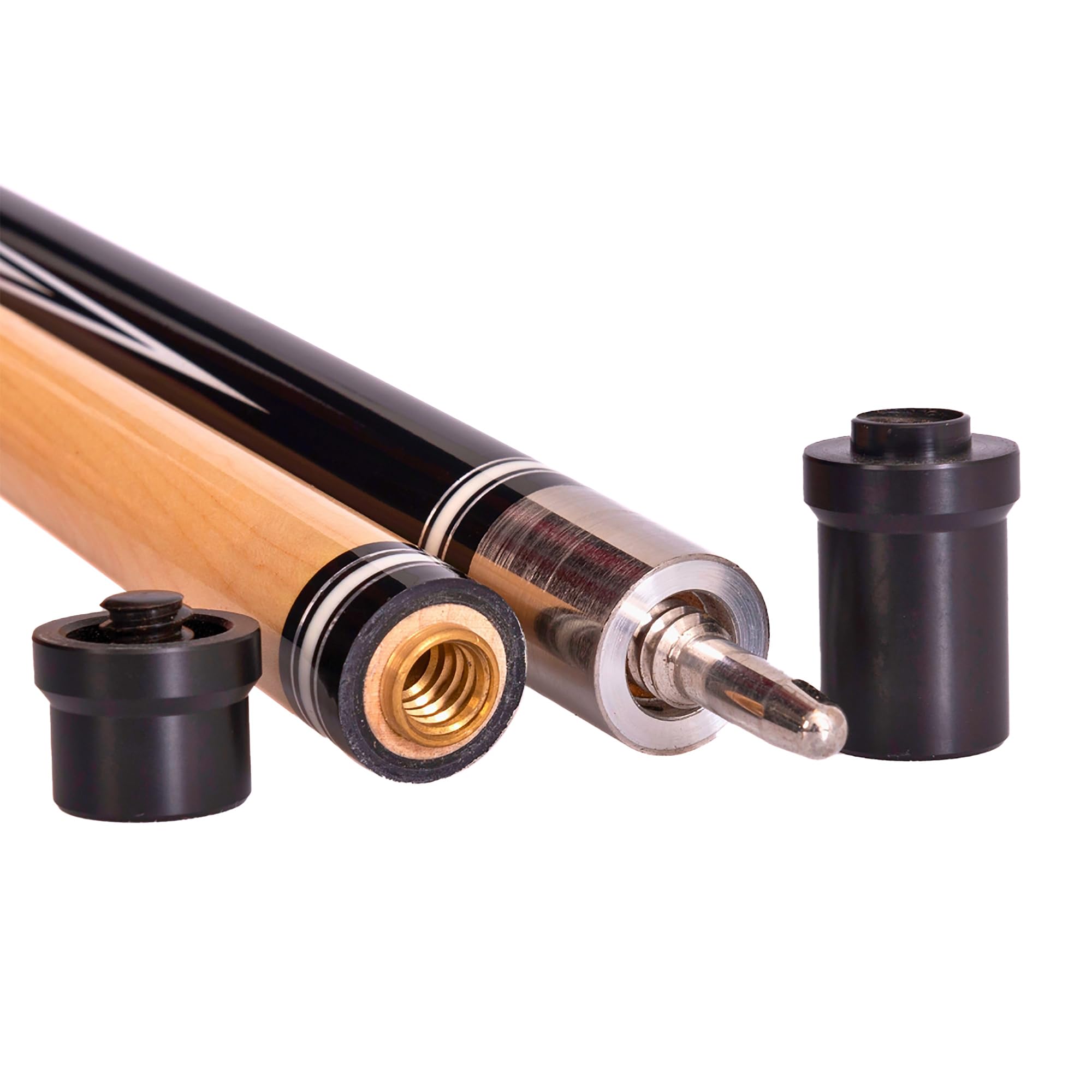 Parker Billardqueue Premium Edition PE-Serie, Profi-Cue, Quick-Joint 12,75 Mehrschicht Leder-Tip, Leinenband, Leder, Optional Extension Carbon 20cm