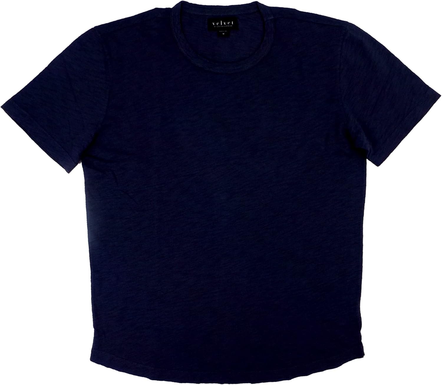 Velvet by Graham & Spencer Mens Men's Amaro Rounded Hem Ss Crew - Image 9