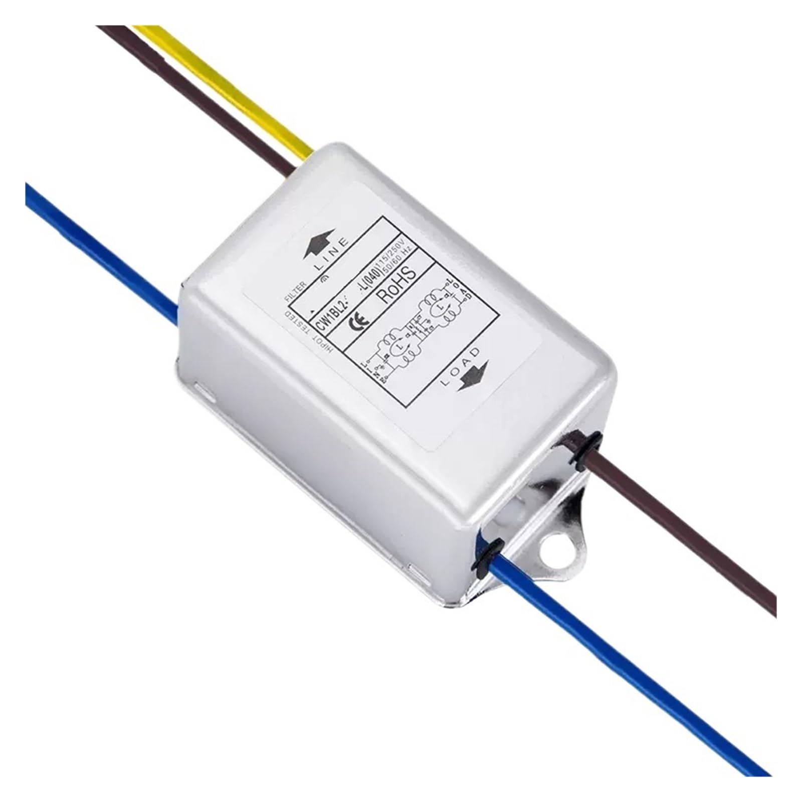 Filtre d'alimentation AC monophasé CW1BL2-10A-L pour réseau 220V