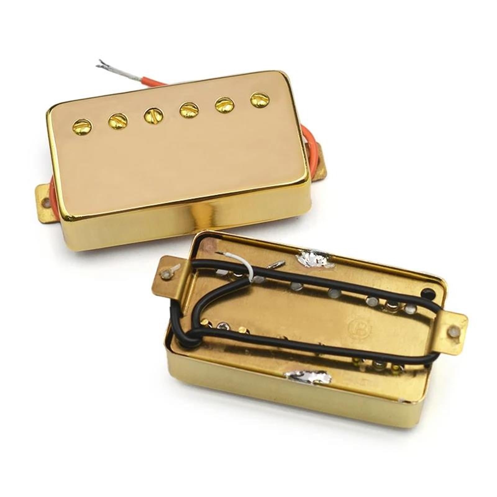 Piezas Y Repuestos Para Guitarras Eléctricas Pastilla De Guitarra Eléctrica Humbucker Con Mástil Dorado/cromado Pastilla De Puente Para Guitarra Eléctrica Estilo LP Pastilla De Guitarra Con Cubierta D