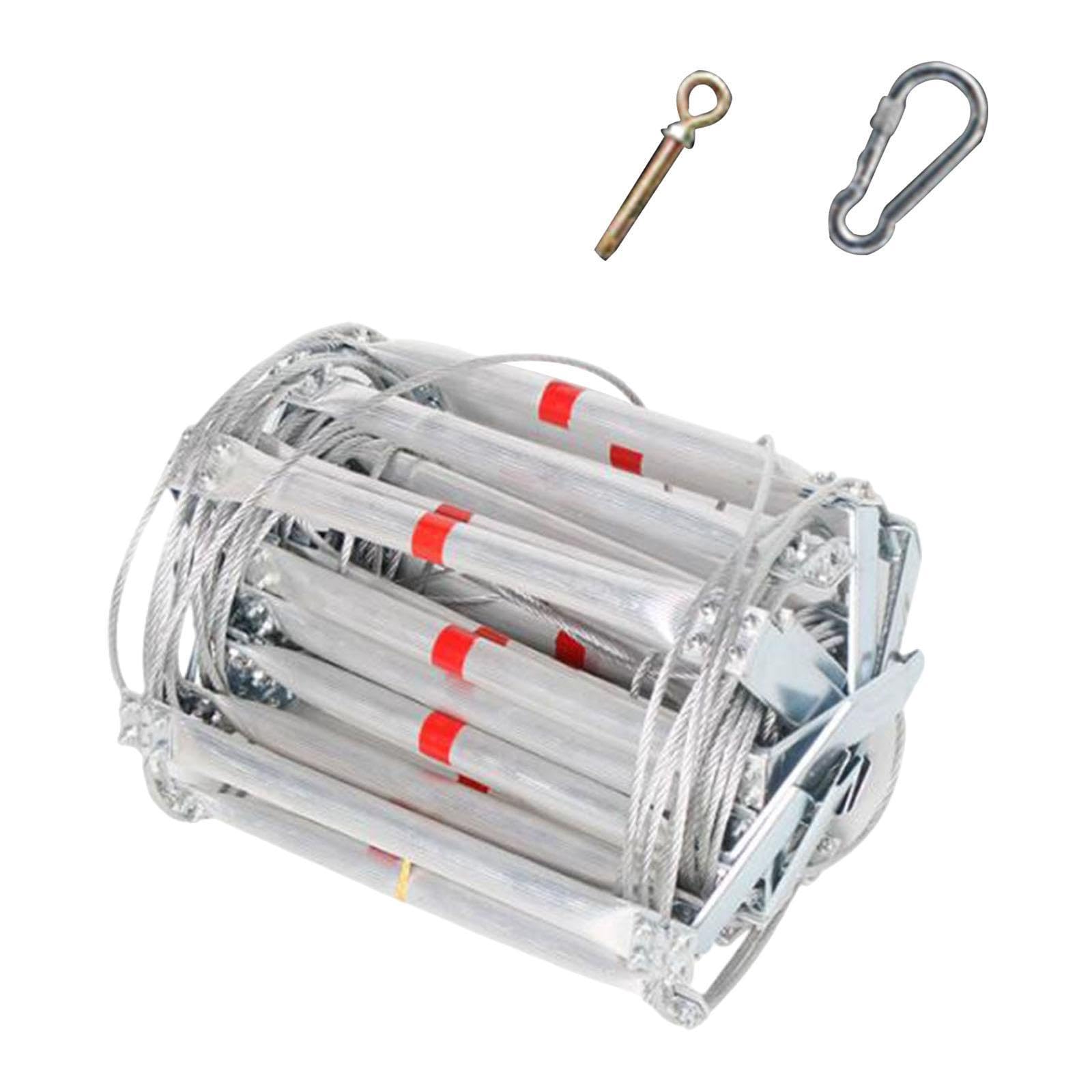 Fire Escape Ladder Engineering Nonslip Railing Balcony Emergency Rope Ladder 10mx32cm-image-45