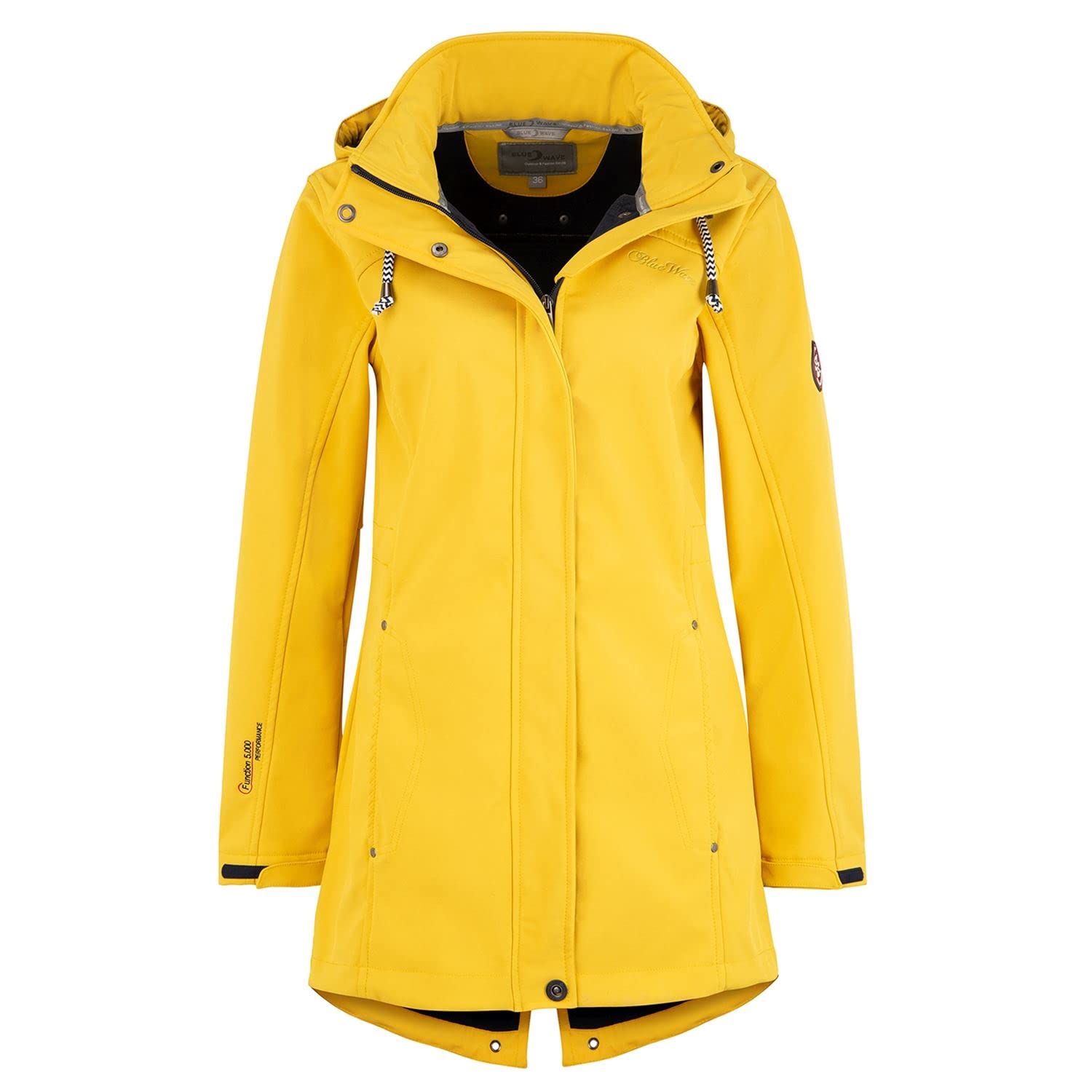 Blue Wave Damen Softshellmantel Birgit - Softshelljacke Outdoor-Jacke mit abnehmbarer Kapuze