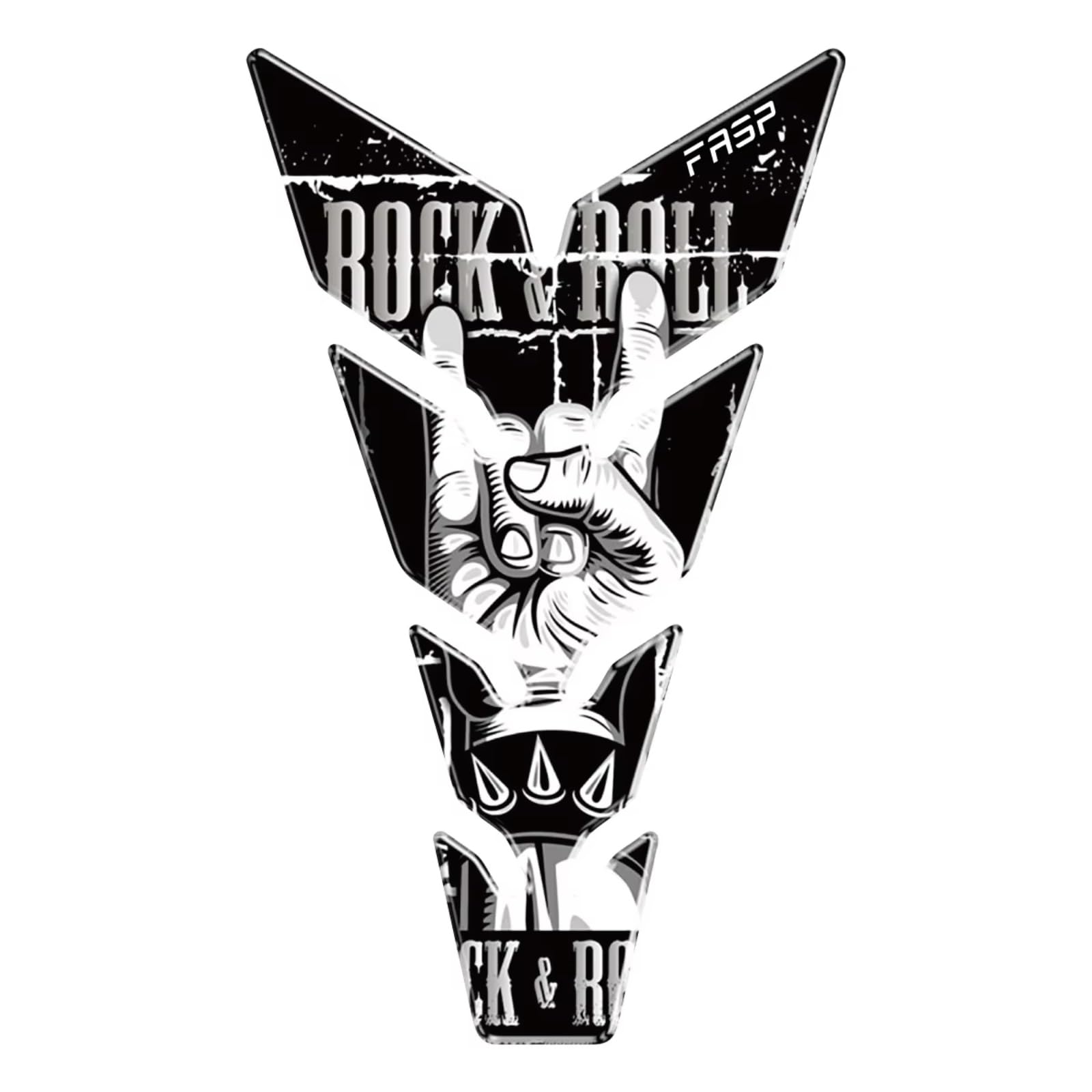 Moto Fuel Tank Cap Sticker Compatible with Universal Fishbone Skeleton 3D Motorcycle Fuel Tank Anti Slip Sticker Matte Finish Multiple Styles All Locomotives