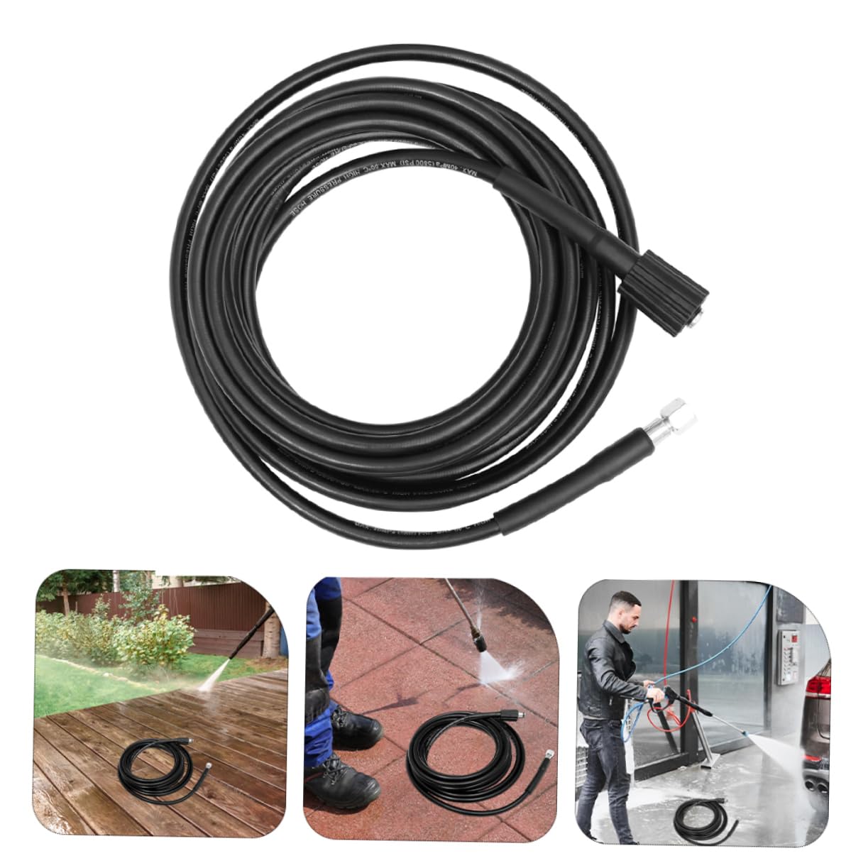HANABASS 160bar Pressure Washer Hose High Pressure Cleaning Hose Replacement The Tubes