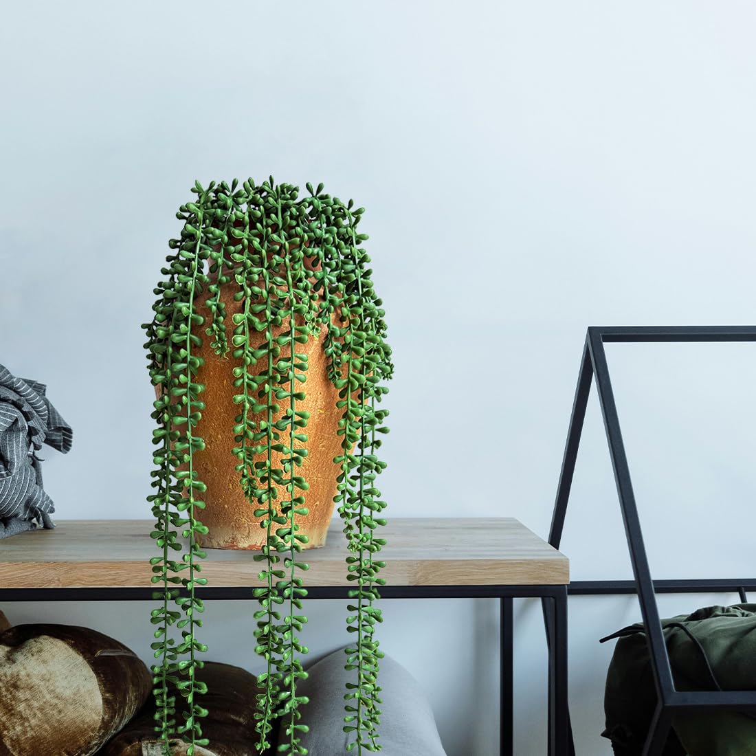 Amazon.com: 3PCS Artificial Hanging Succulent with Pearl Vines Realistic  Hanging Plant Floor-Length Fake Trailing Greenery Walls Decor Lifelike Faux Draping  Plants for Home Garden Indoor Outdoor Decoration : Home & Kitchen