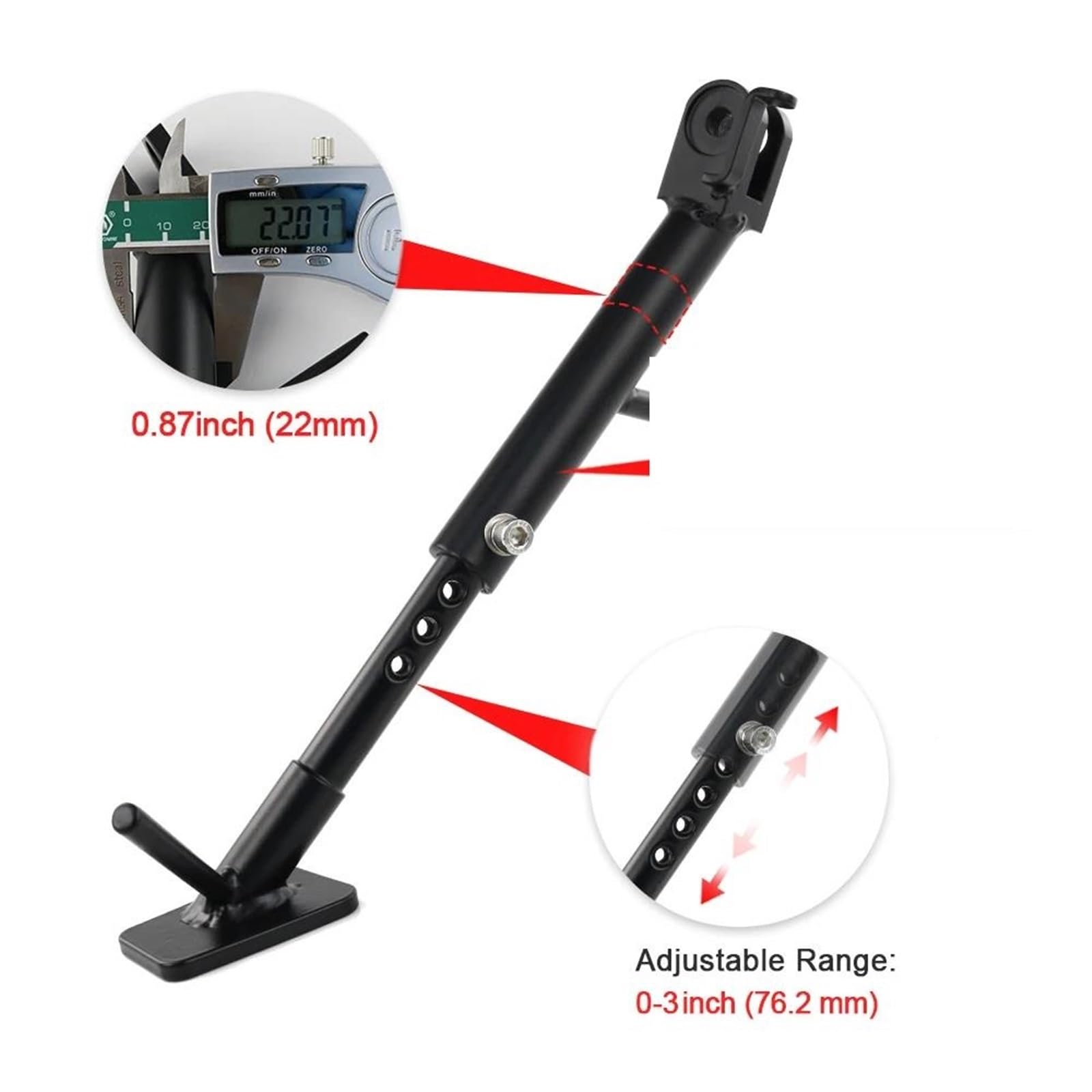 Rivestimenti Laterali Moto Cavalletto Regolabile Cavalletto Laterale per S&uzuki per V-Strom 1000 DL1000 2002 2003 2004 2005 2006 2007 2008-2013