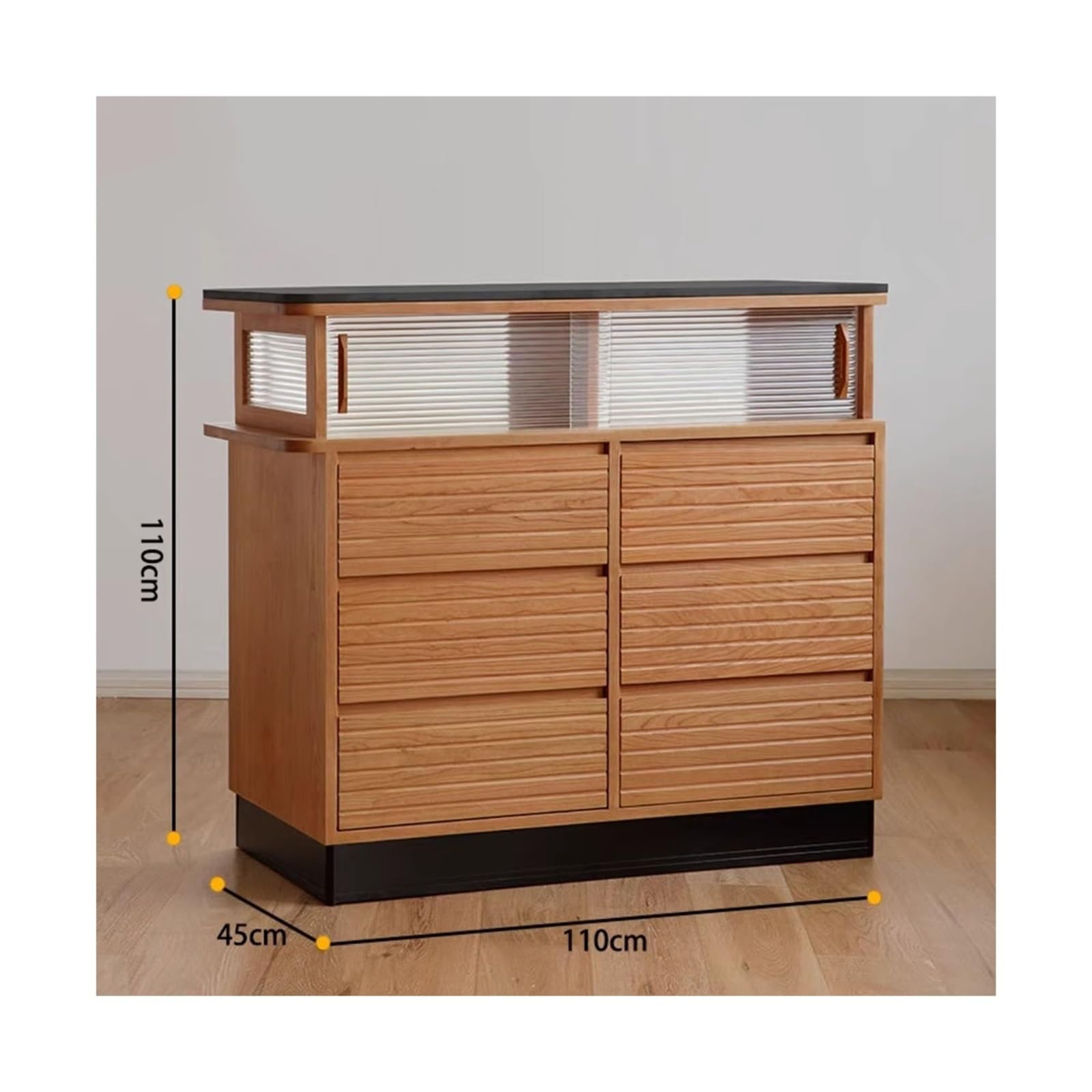Mueble aparador Gabinete for Barra de Bar, gabinete for Sala Estar, Comedor, Almacenamiento, for Vino Mesa de Centro Consola