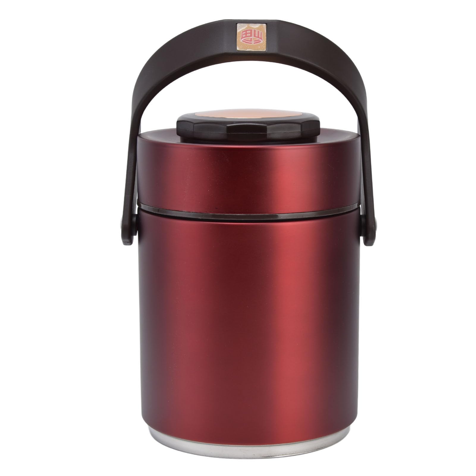 Cryfokt 3-lagige Isolierte Lunchbox aus Edelstahl 304, Auslaufsicherer Lebensmittelbehälter für Arbeitsreisen, Picknick – 1500 Ml Fassungsvermögen (Rot)