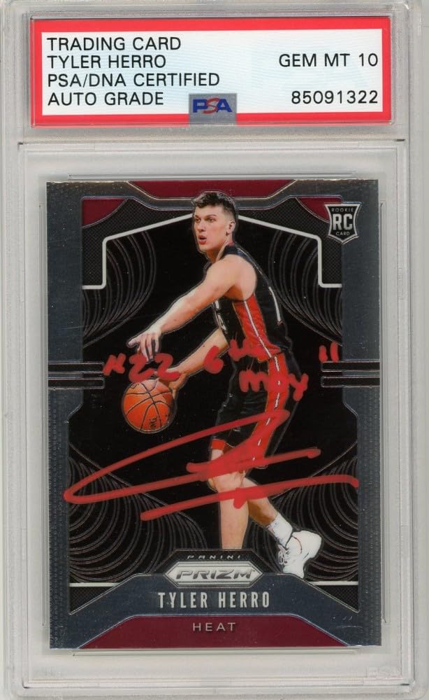 Amazon.com: Tyler Herro 2019-20 Panini Prizm Autograph Rookie Card