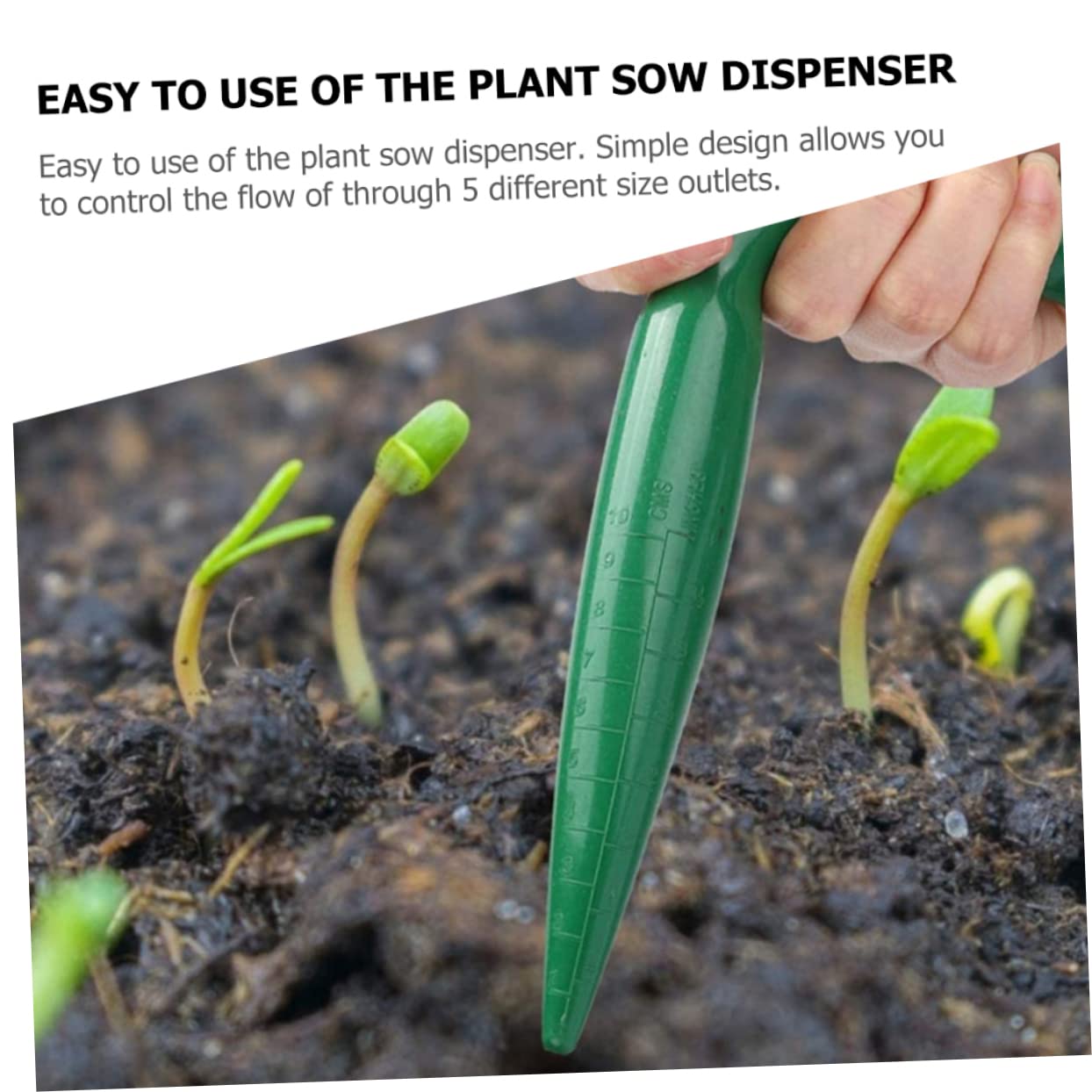 SUPVOX 40pièces Outils De Jardinage Distributeur De Semoir Plastique Épandeur pour Plantes Et Semences