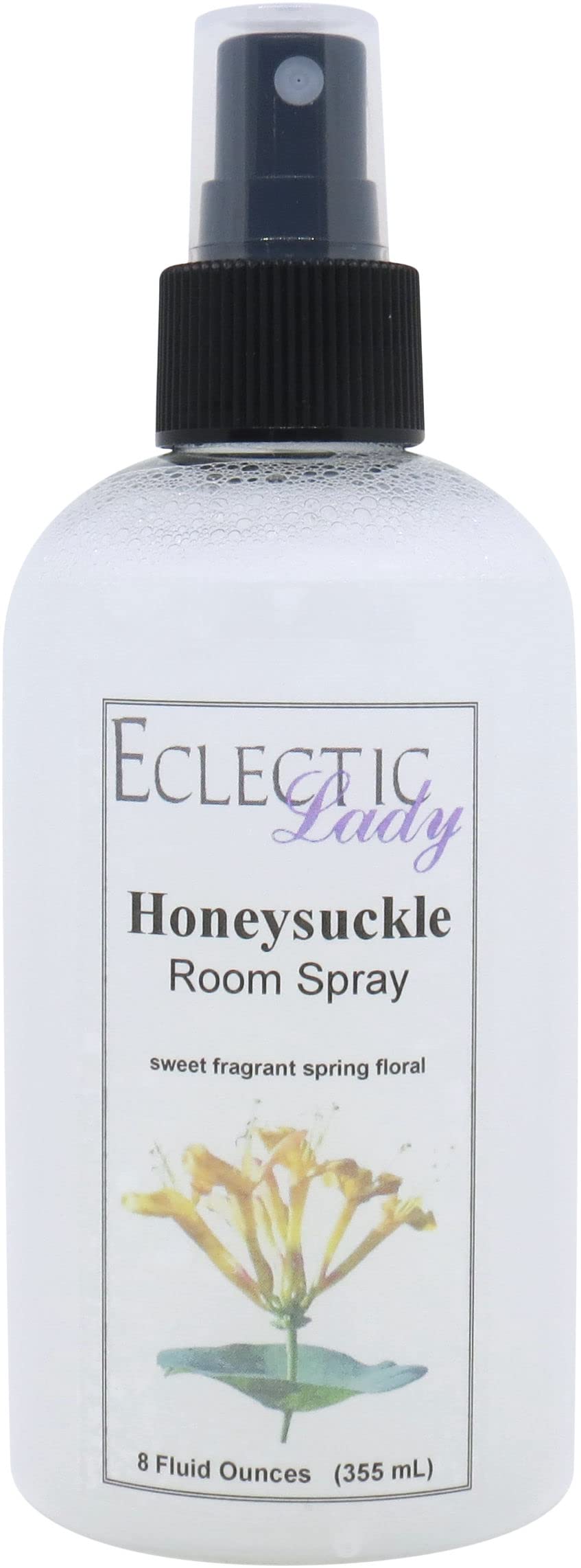 Honeysuckle Room Spray, 8 Ounces, No Artificial Colors, Parabens, or Preservatives - Fragrant Aromatic Room Mist For Home, Room, Office