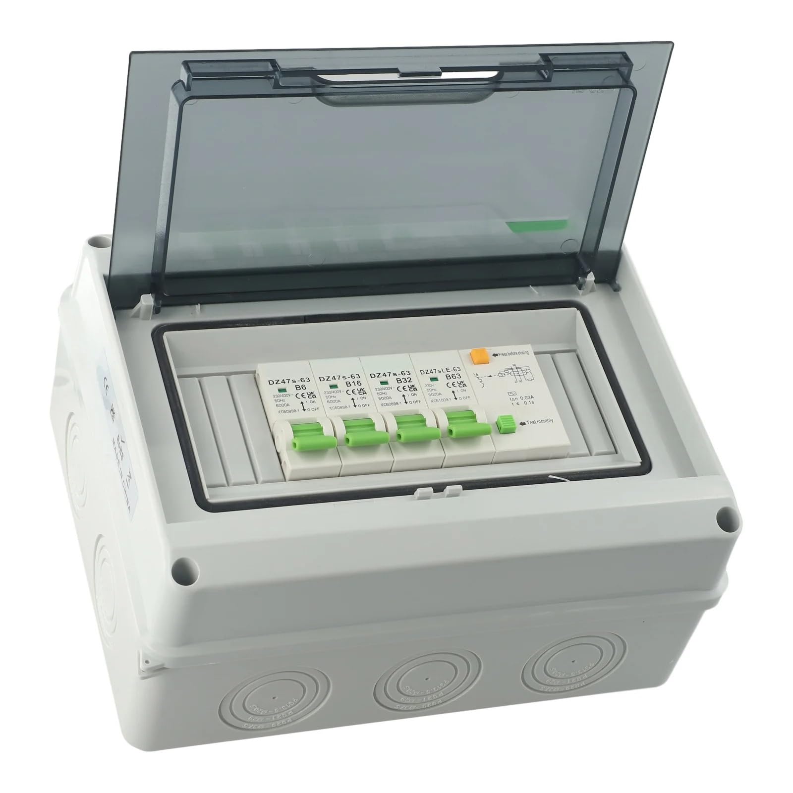 Cuadro Electrico, Cuadro Electrico Superficie Disyuntores Caja de distribución Versátil Impermeable Fácil instalación Protección contra Fugas en Interiores Seguridad en Exteriores