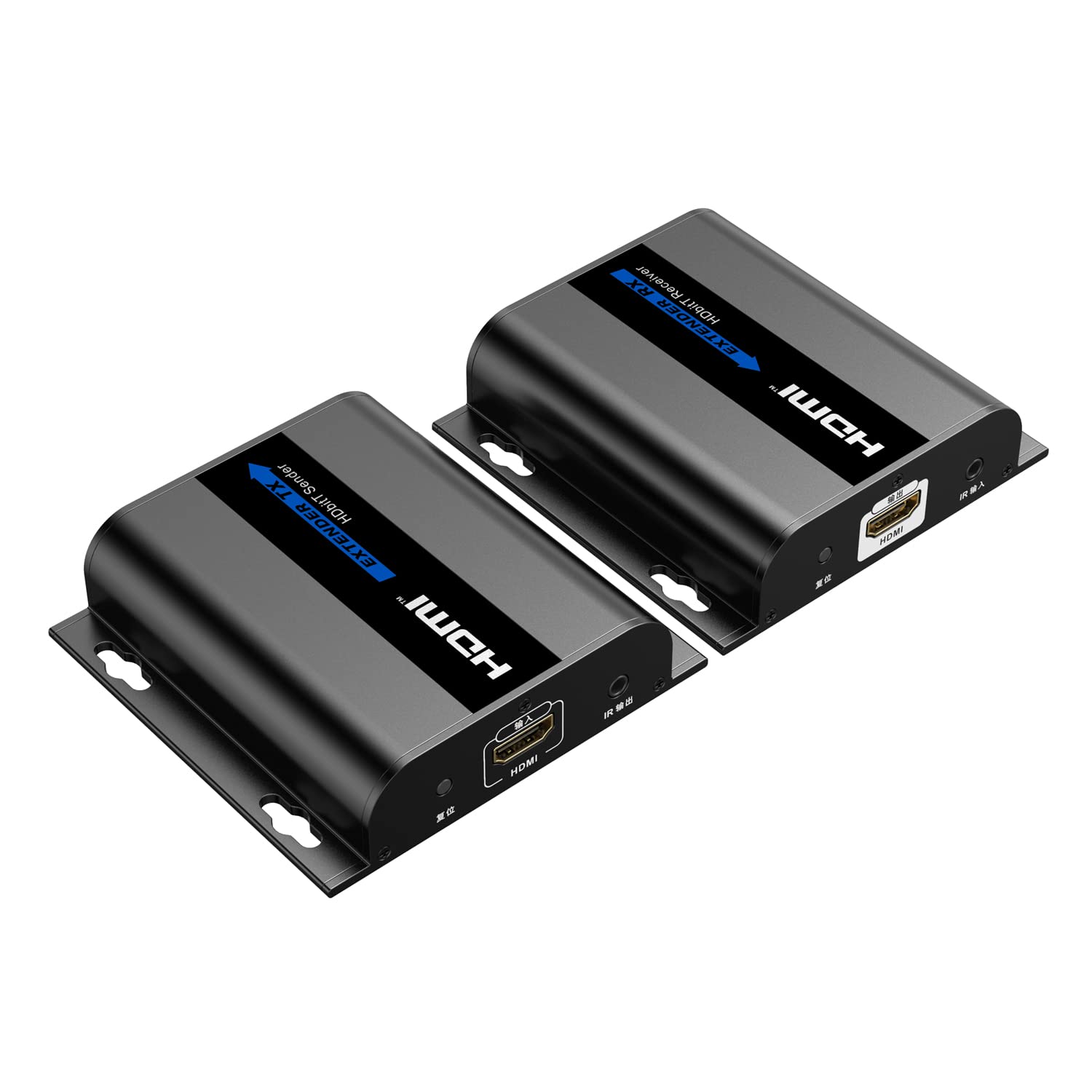 D91DS 1080P HDMI Extender + IR Verlängerung über LAN RJ45 Netzwerkkabel Cat5e Cat6 120m HDMI Repeater 3D Ethernet Netzwerk Extender