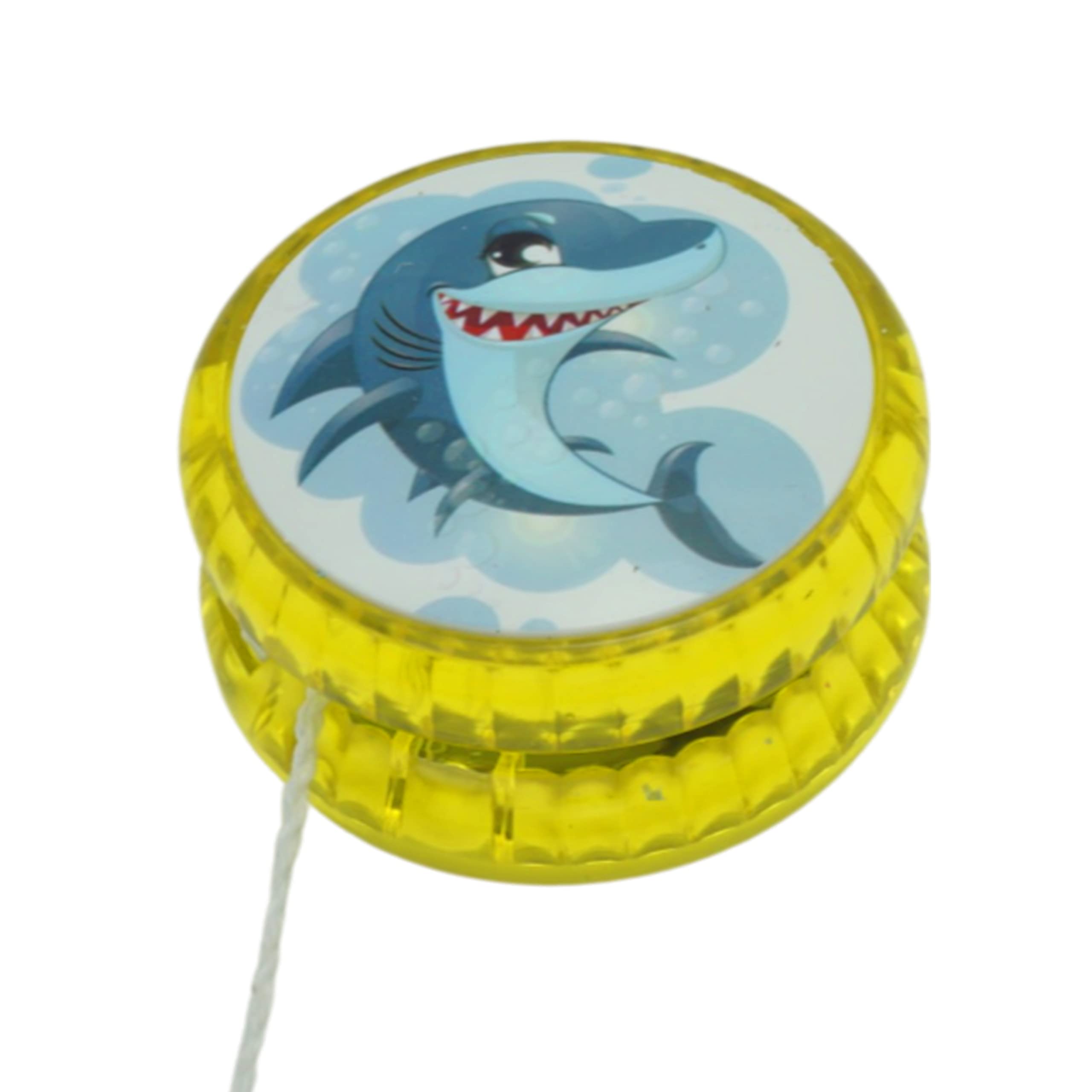 Sea Life Design 5.5cm Light Up Responsive Yoyo in Yellow Colour, Stable and Sturdy with Yoyo String, Best Gift for Kids and Beginner Players to Perform — image 1