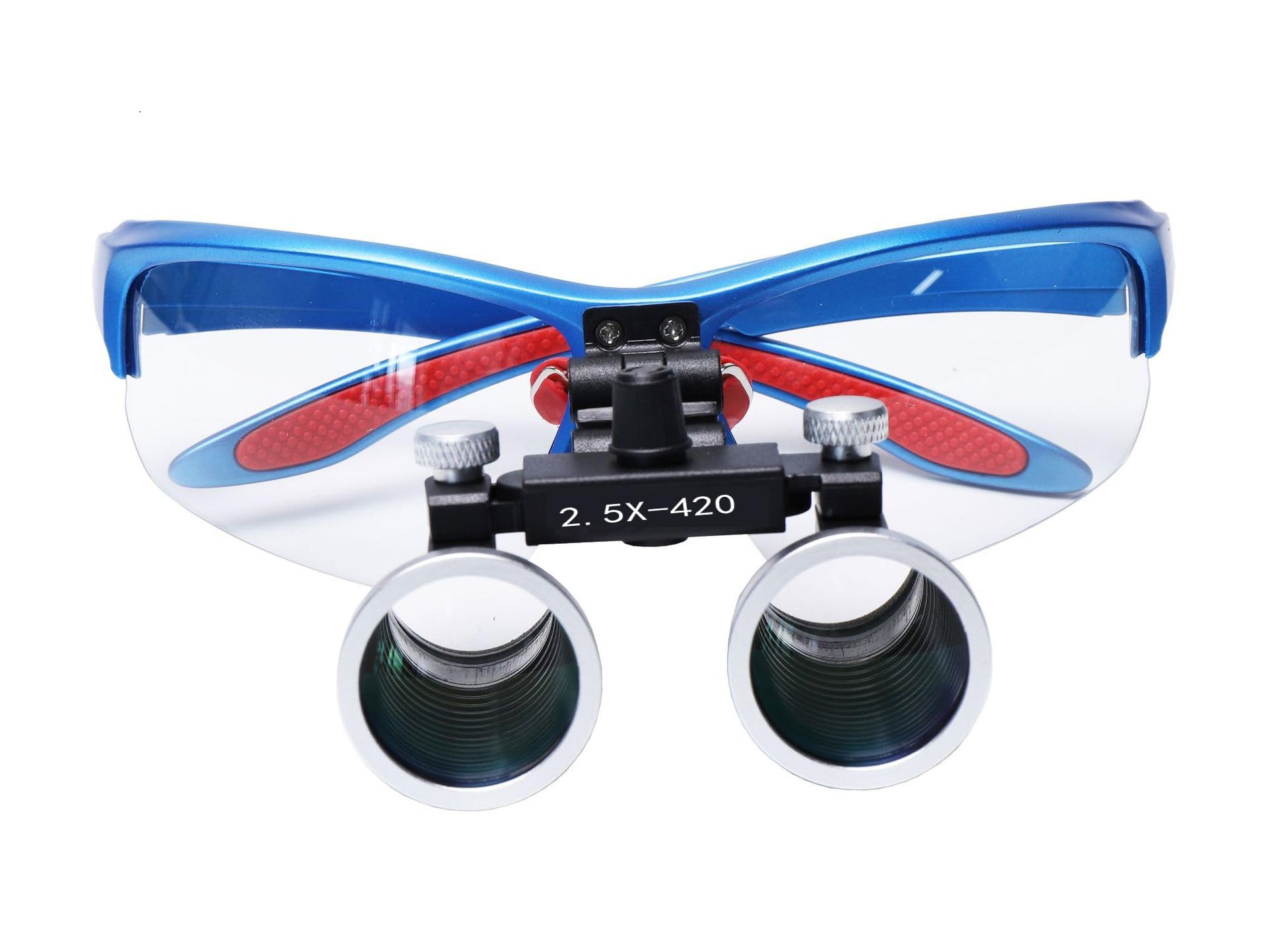 Generic Binocular Magnifier Dentistry Dental Glasses Loupes Goggles Protective Spectacles Glasses 2.5X 3.5X (2.5x-420), Black