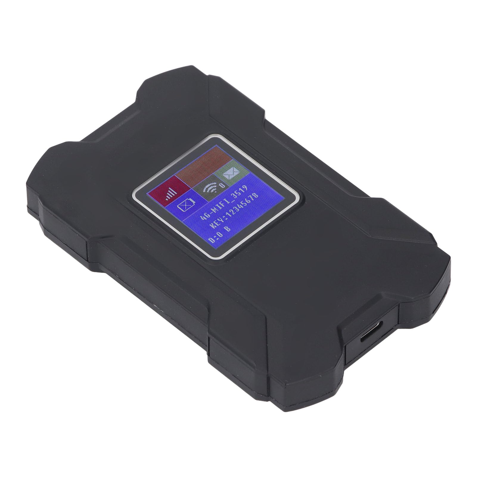 CHICIRIS Router Leggero con Hotspot Mobile 4G per un Massimo di 32 Dispositivi per Uso Esterno e Professionale Batteria da 3000 MAh (BLACK)