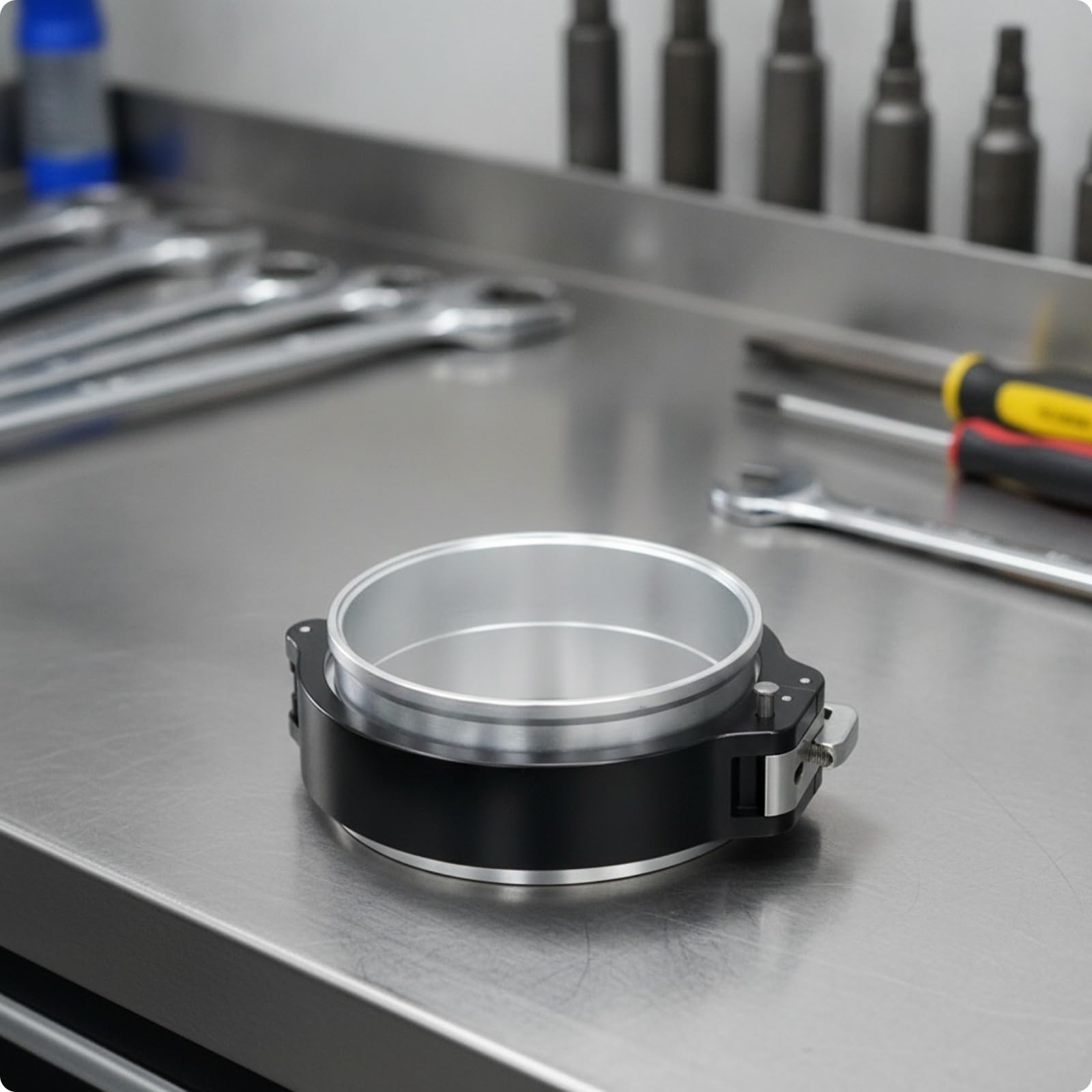 Selbstzentrierend Klemmring Robuste Aluminiumlegierung, hitzebeständig, Rohr, für Ladeluftkühler, Schrauber, 4 Zoll