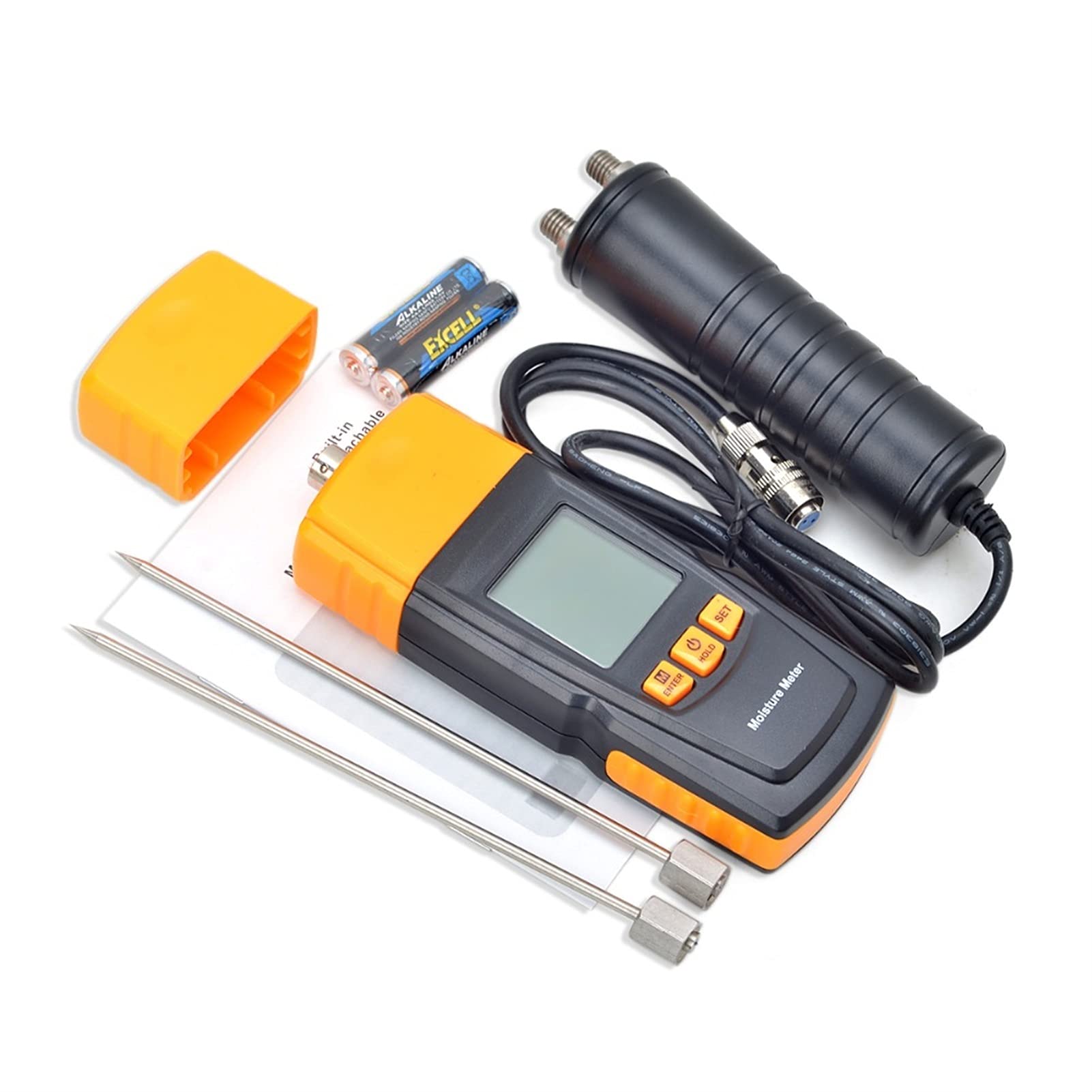 LCD-Display Holzfeuchtigkeitszähler digitaler Luftfeuchtigkeitsholz-feuchter Detektor-Temperatur-Hygrometer-Tester