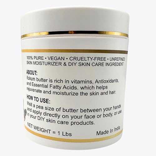 Miniatura 10 de Manteca de cacao cruda orgánica 100% pura, natural y sin refinar  Hidratante de piel para cara, cuerpo y cabello  4 onzas115 GM marfilblanco grado A