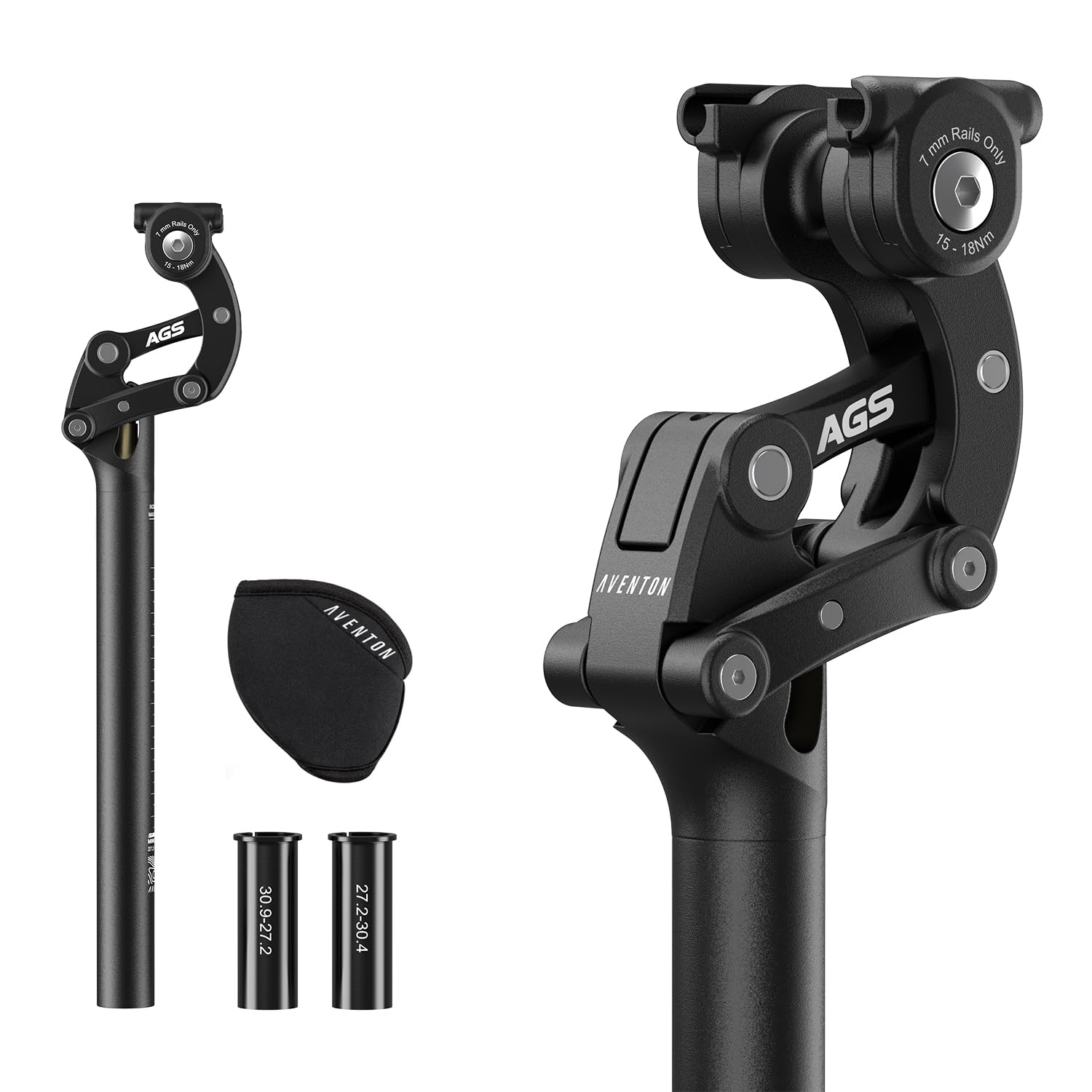 Photo 1 of Aventon Advanced Suspension Bike Seat Post - 27.2mm Black